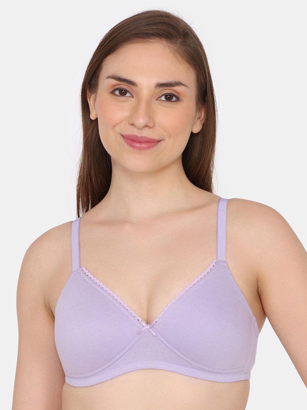 

Rosaline by Zivame Medium Coverage Lightly Padded T-shirt Bra, Purple