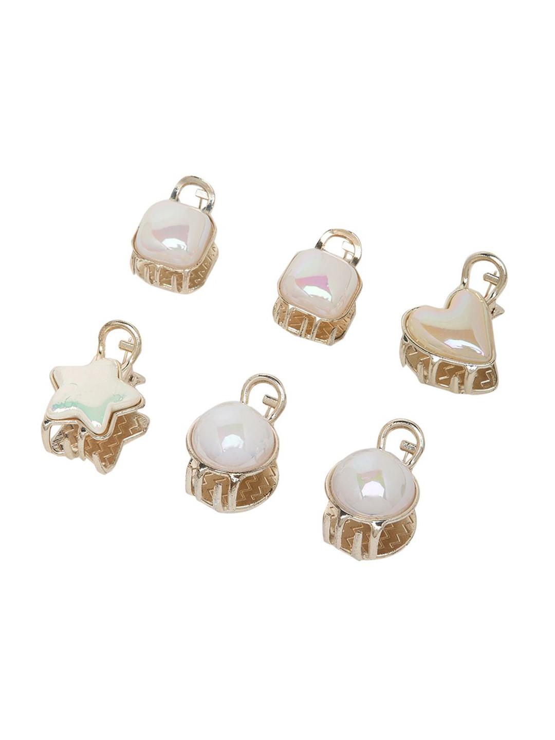 

Radhu & Kabby Women Set of 6 Claw Clip, White