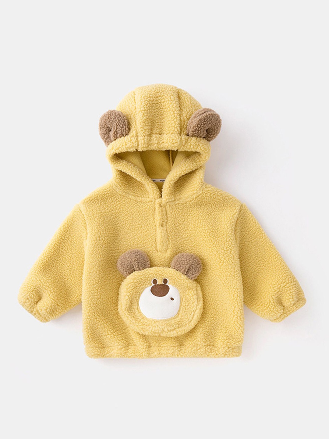 

LULU & SKY Girls Hooded Pullover Sweatshirt, Yellow