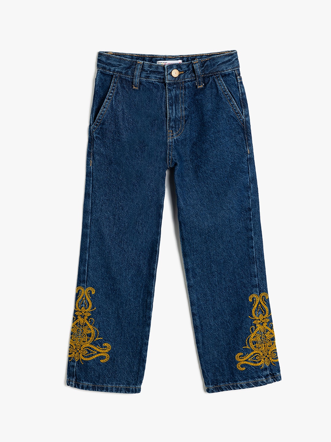 

Koton Boys Mid-Rise Regular Fit Cotton Jeans, Navy blue