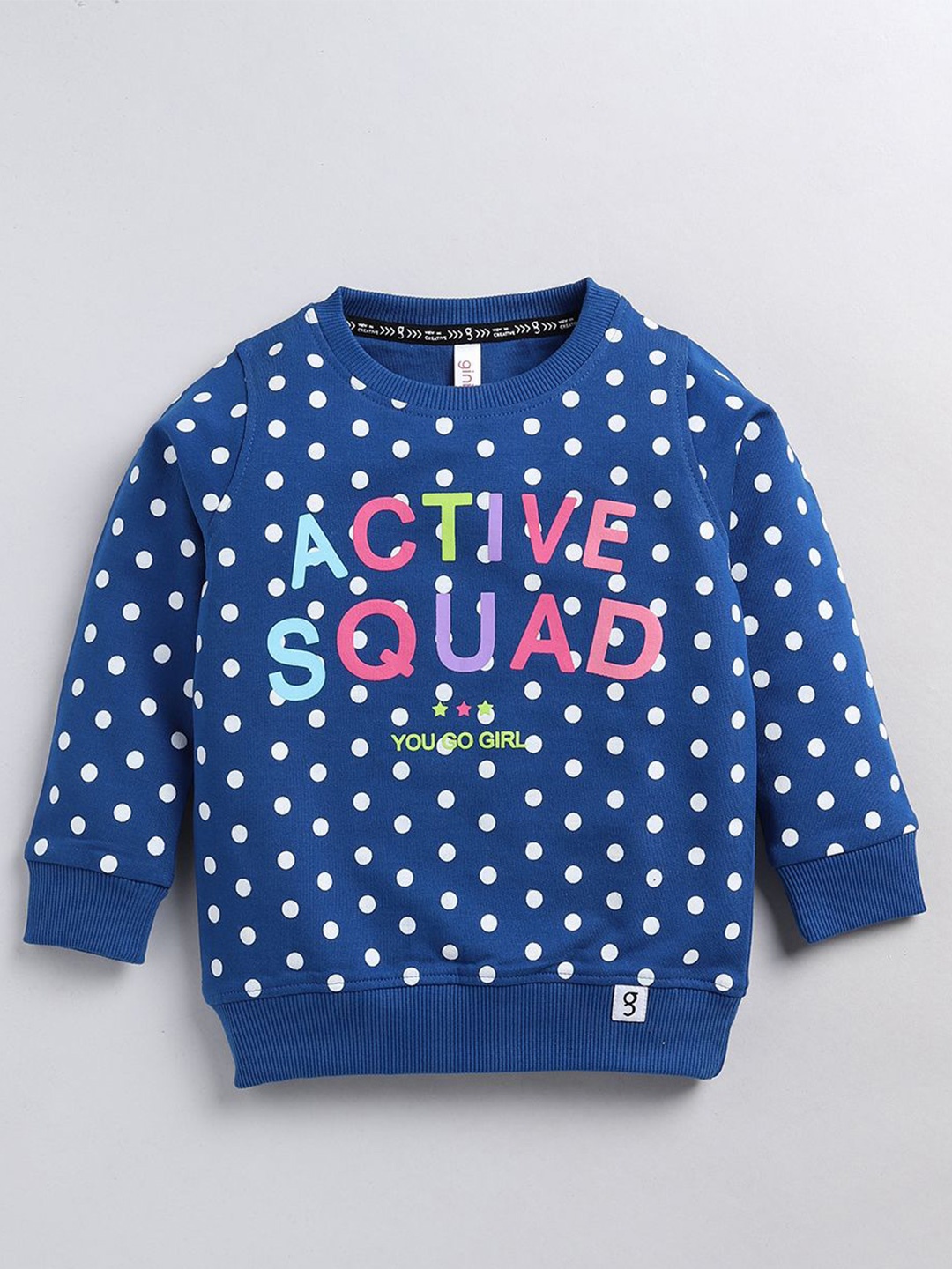 

Ginie Girls Geometric Printed Long Sleeves Sweatshirt, Navy blue