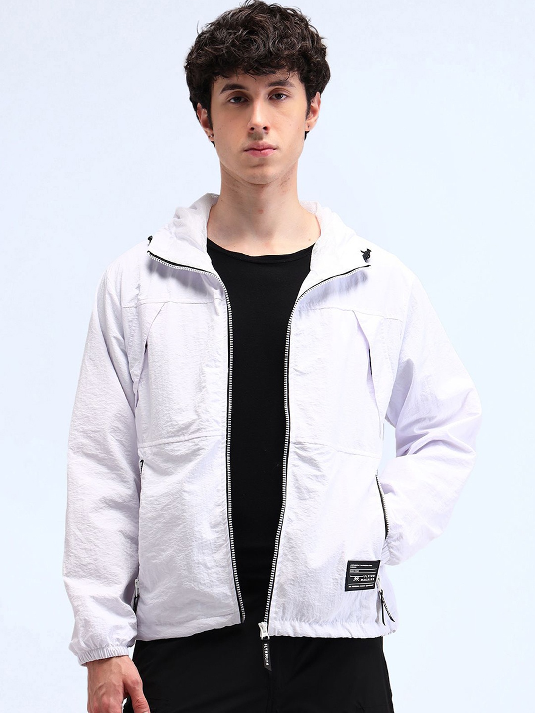 

Flying Machine Men Sporty Jacket, White