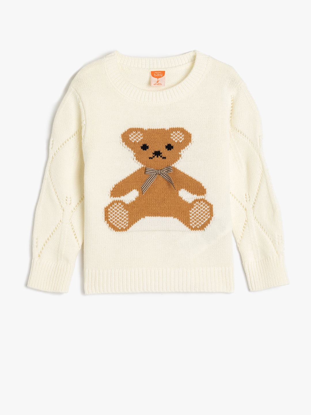 

Koton Girls Printed Long Sleeves Pullover, Beige