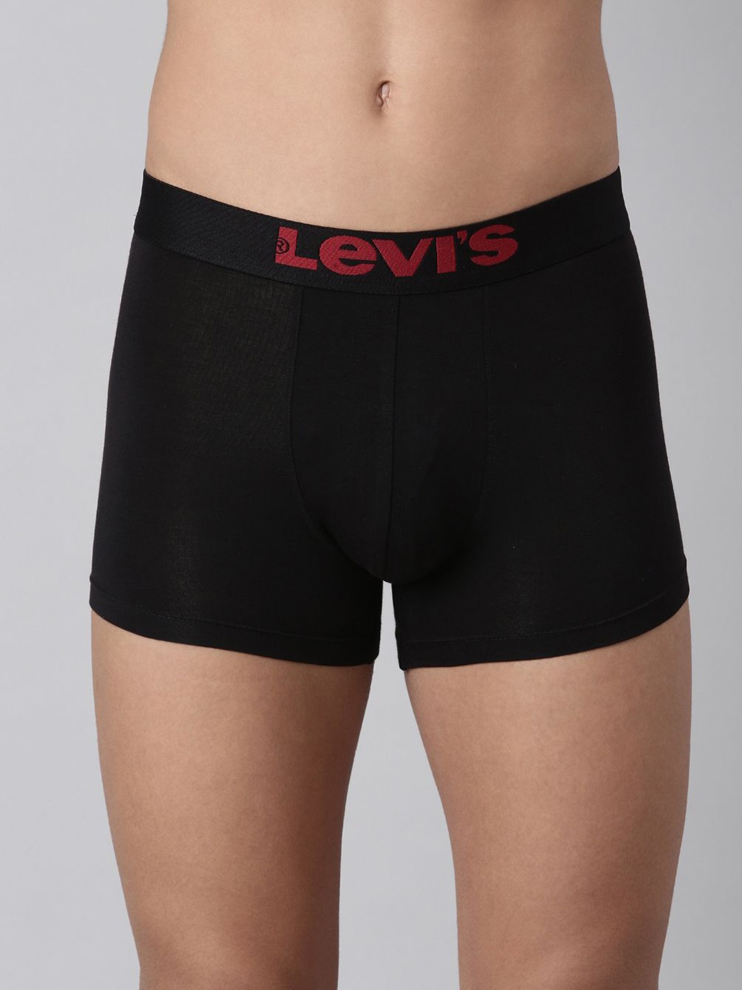 

Levis Men Solid Tencel Supima Cotton with Smoothness Waistband Trunk -SUV003, Black