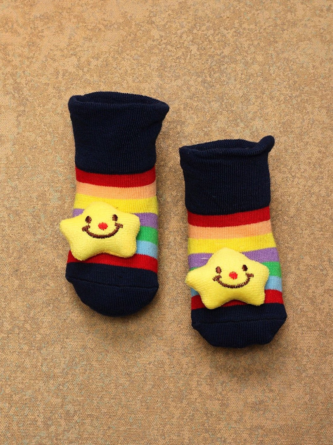 

One Friday Kids Infants Embellished Ankle-Length Socks, Black