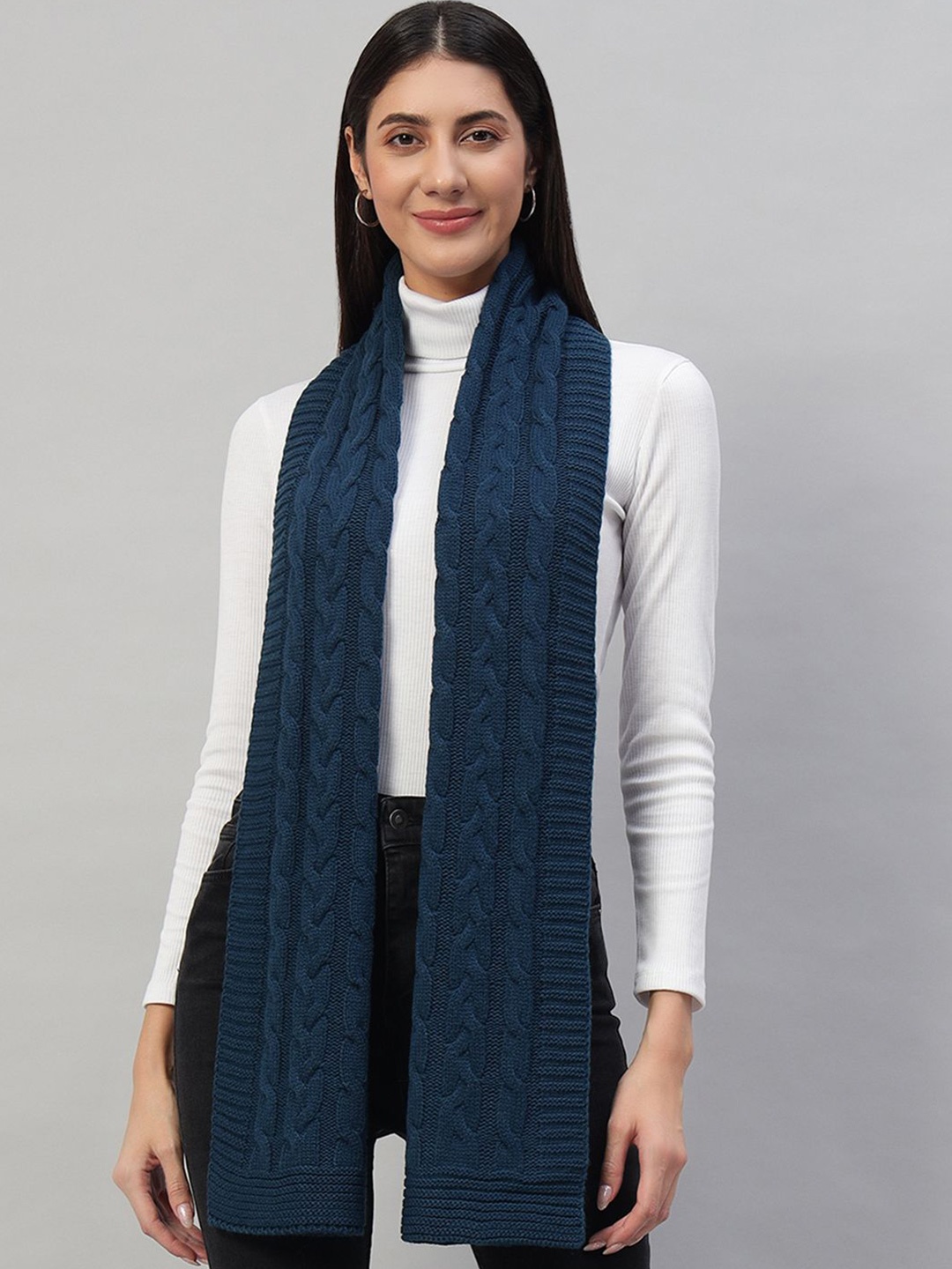 

HANDICRAFT PALACE Women Reversible Scarf, Blue