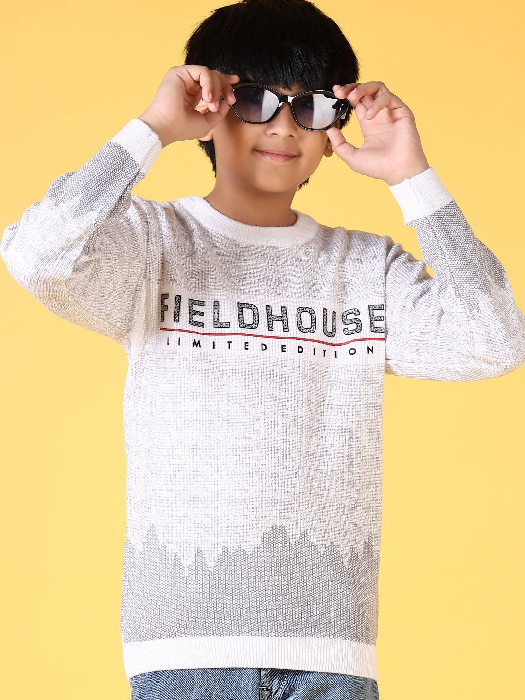 

V-Mart Boys Typography Long Sleeves Pullover, White