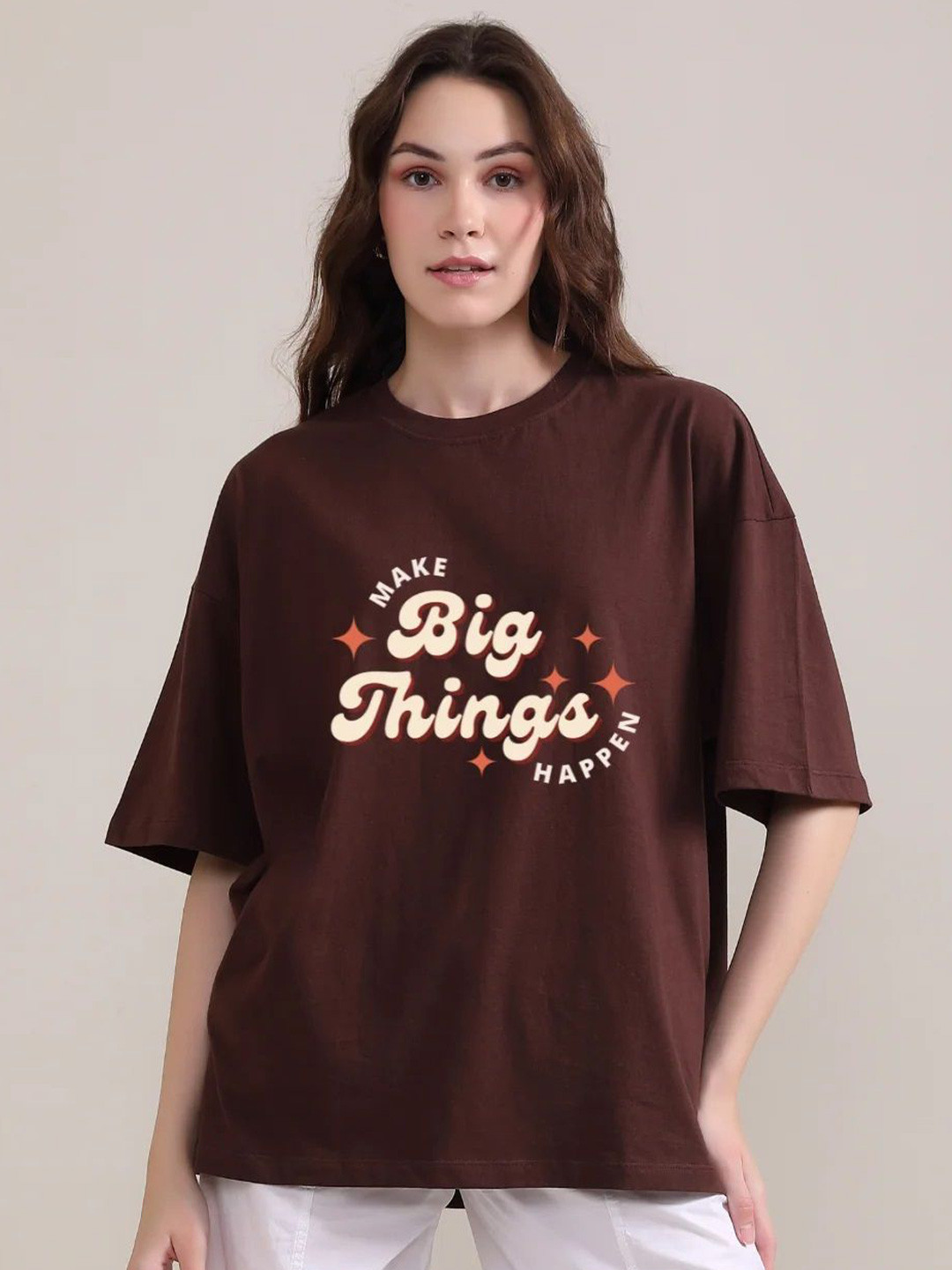 

BOTNIA Unisex Printed T-shirt, Brown