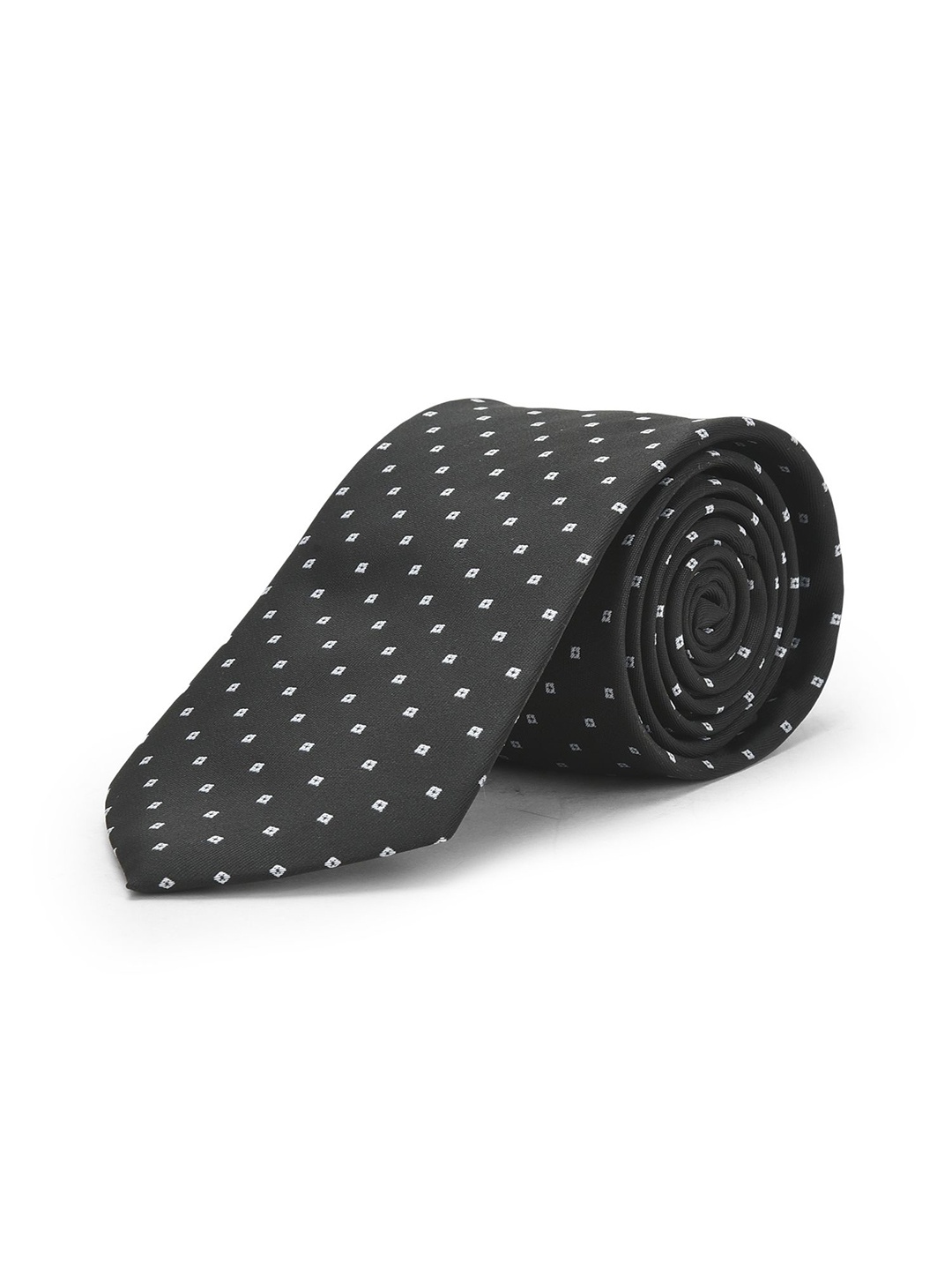 

Cazzano Men Printed Broad Tie, Black