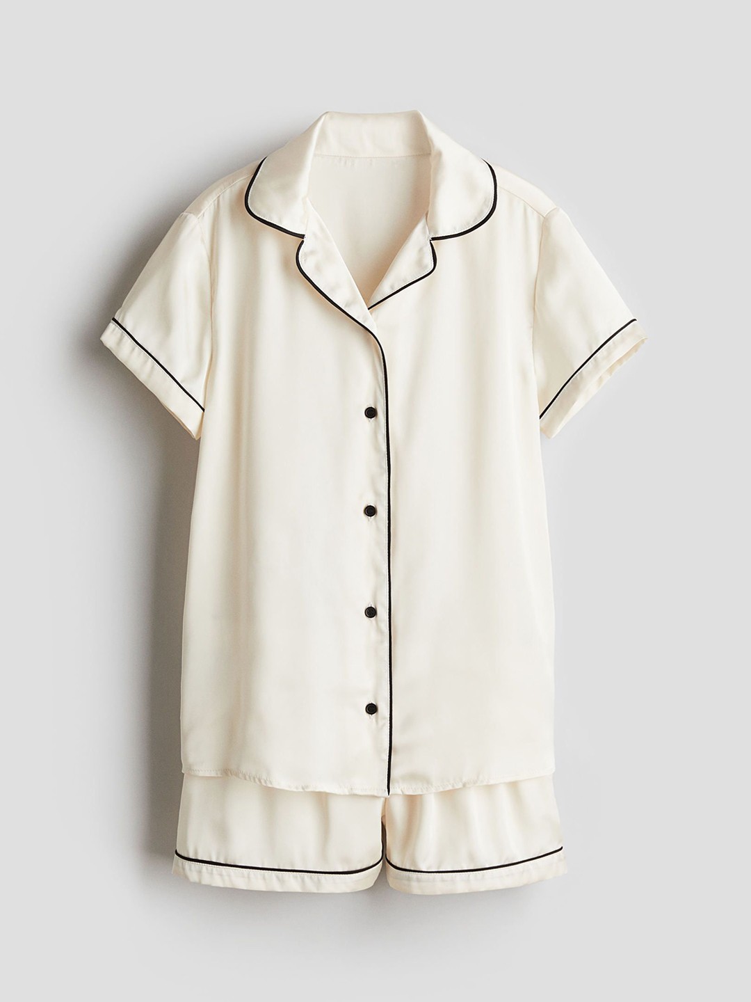 

H&M Girls Satin Night suit, White