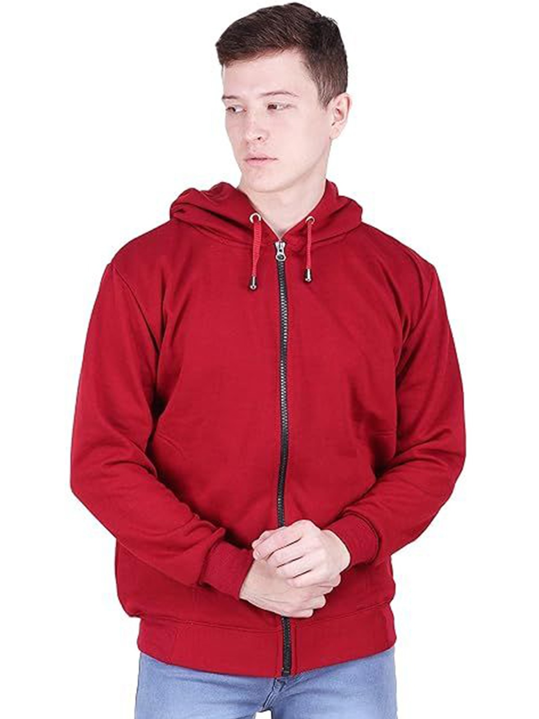 

GAINELL Men Hooded Sweatshirt, Maroon