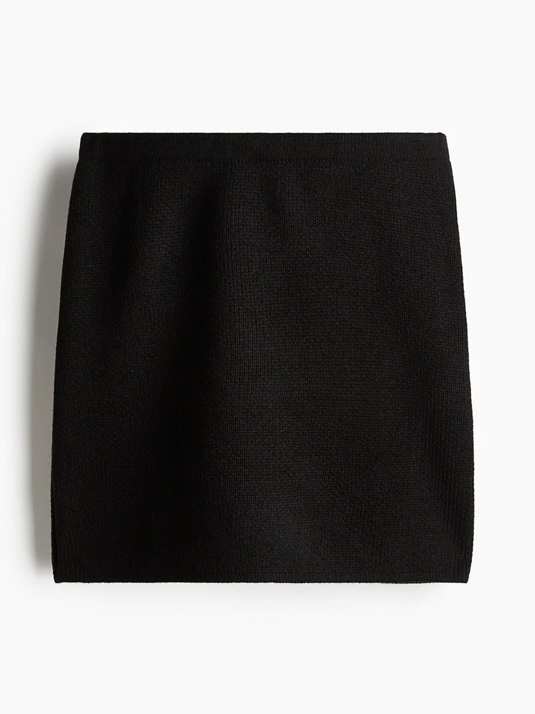 

H&M Fine-Knit Mini Skirt, Black