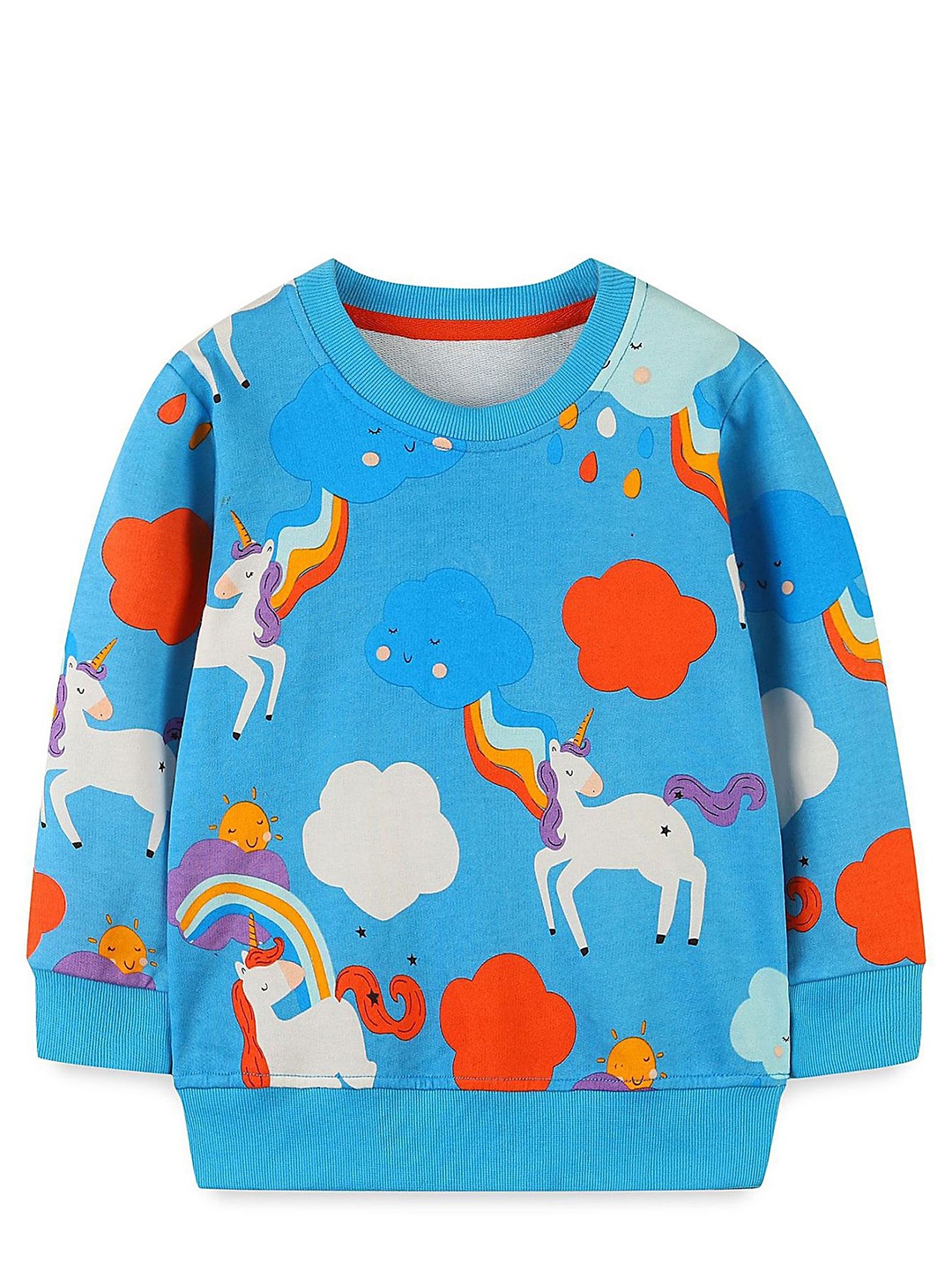 

LULU & SKY Boys Printed Sweatshirt, Blue