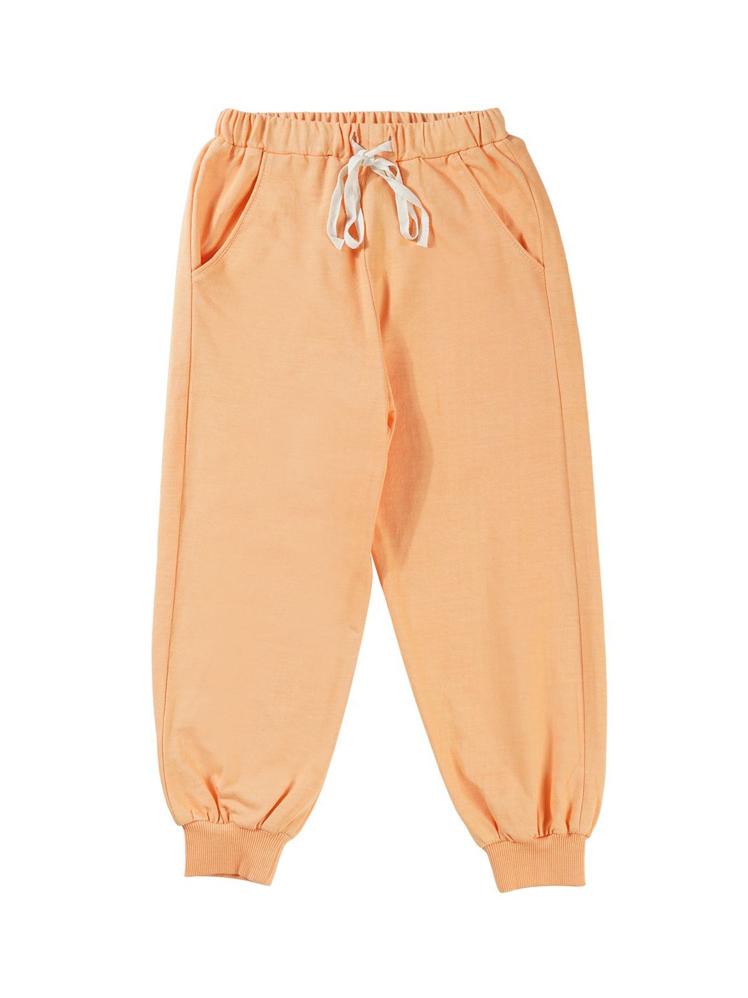 

BAESD Kids Cotton Mid-Rise Joggers, Orange