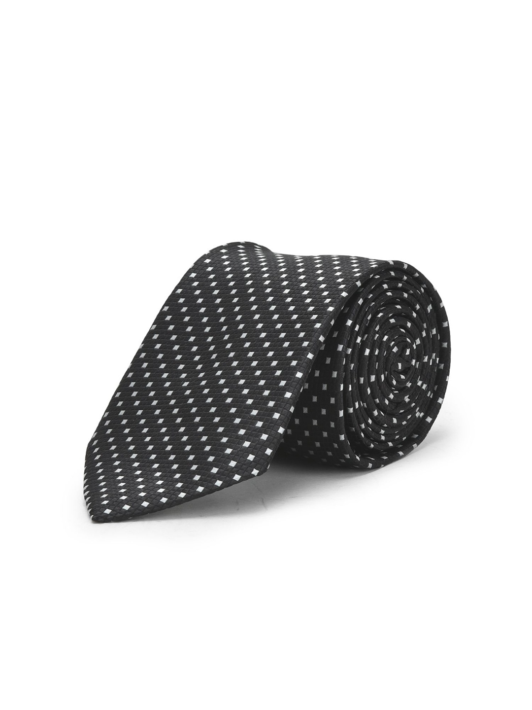 

Cazzano Men Printed Broad Tie, Black