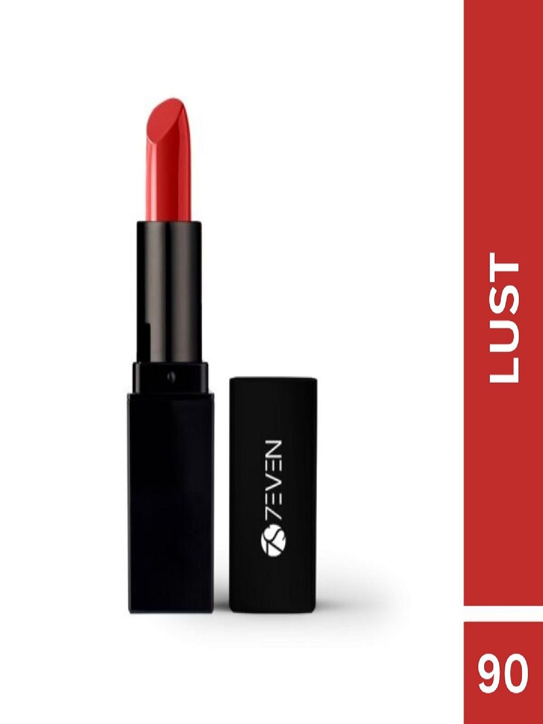 

7EVEN Satin HD Creamy Lipstick With Shea Butter - 4.8 g - Lust 90, Red