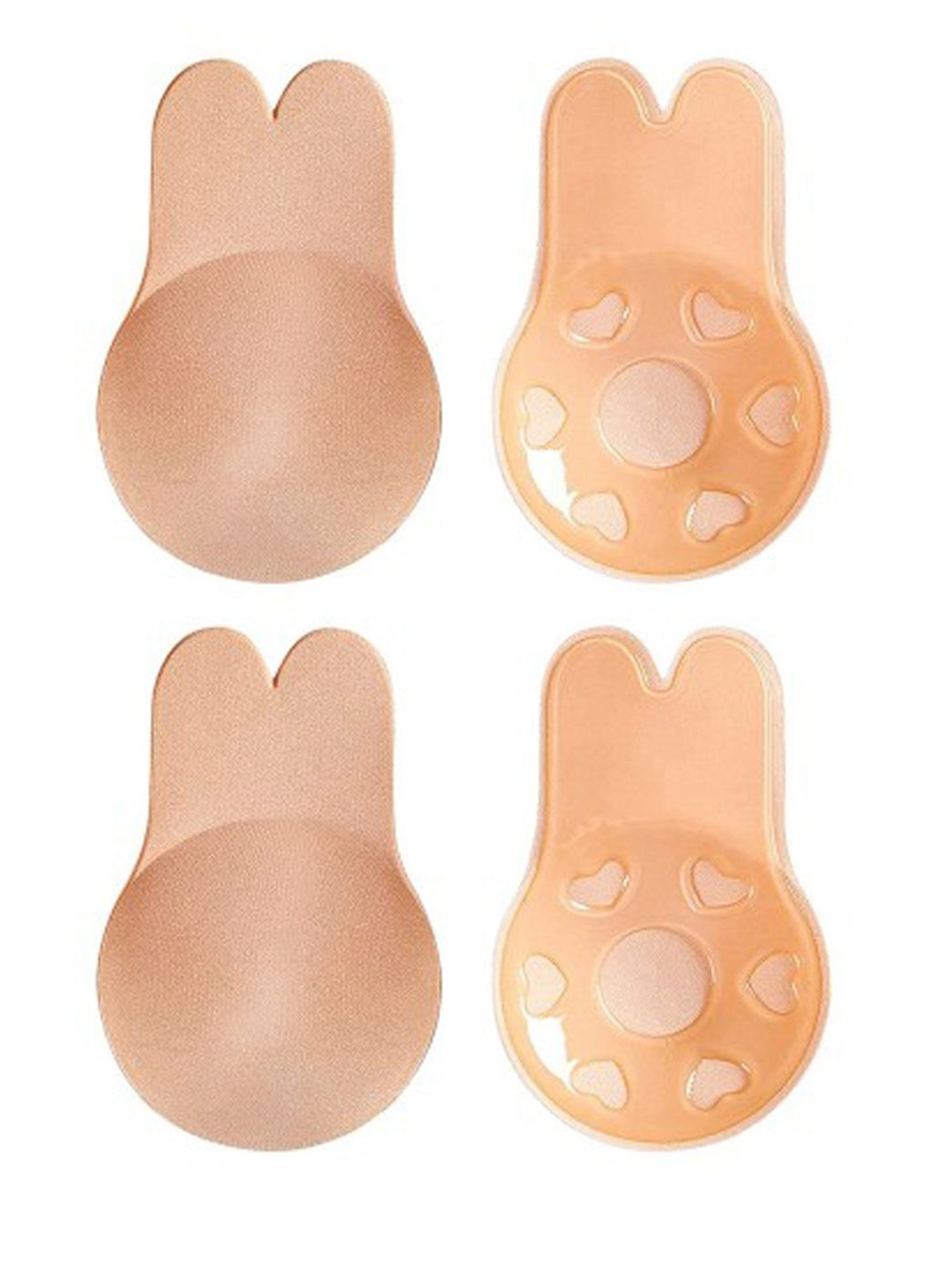 

Xivir Set of 2 Women Padded Reusable Pushup Breast Lift Stick-On Lingerie accessories, Beige