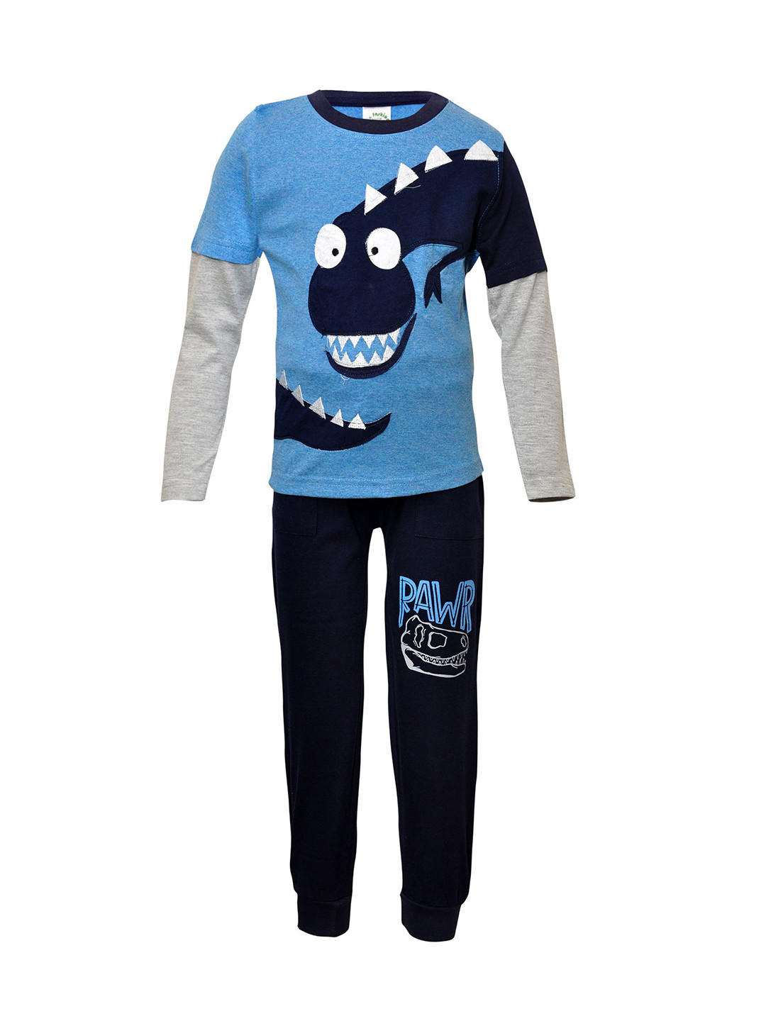 

BAESD Boys Printed T-Shirt With Trousers Clothing Set, Blue