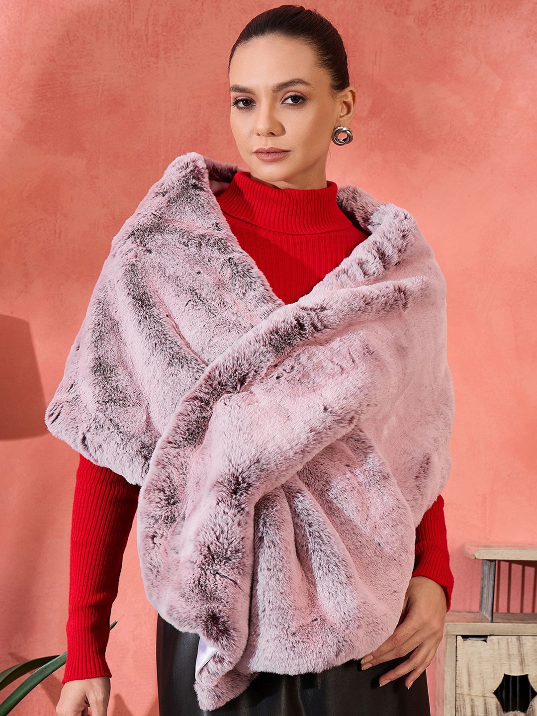 

InWeave Women Acrylic Shawl, Maroon