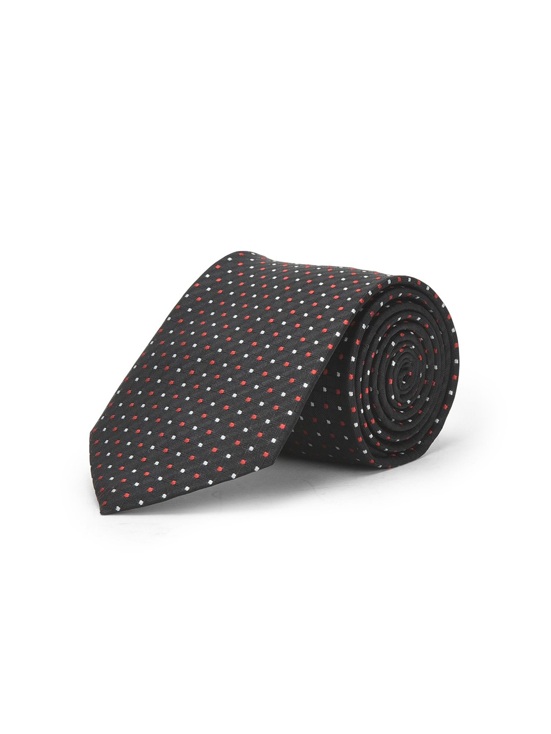 

Cazzano Men Woven Design Broad Tie, Black