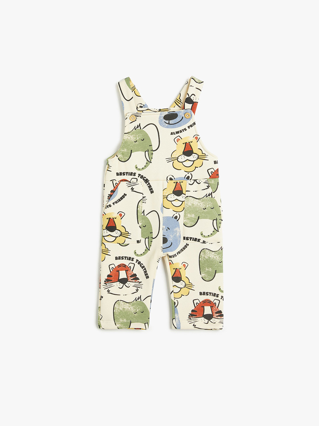 

Koton Boys Printed Rompers, Beige