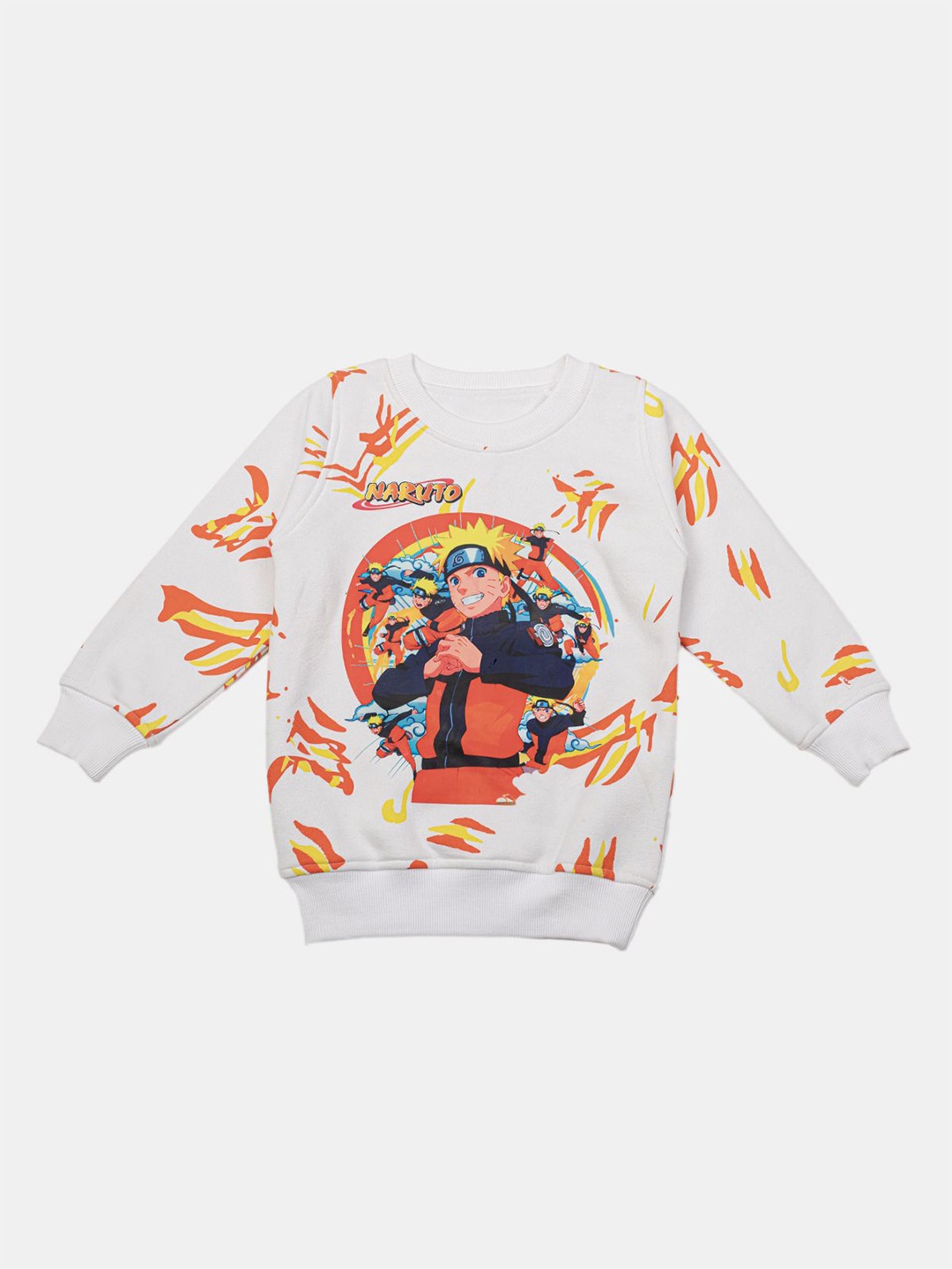 

Albion By CnM Boys Graphic Printed Cotton Sweatshirt, White