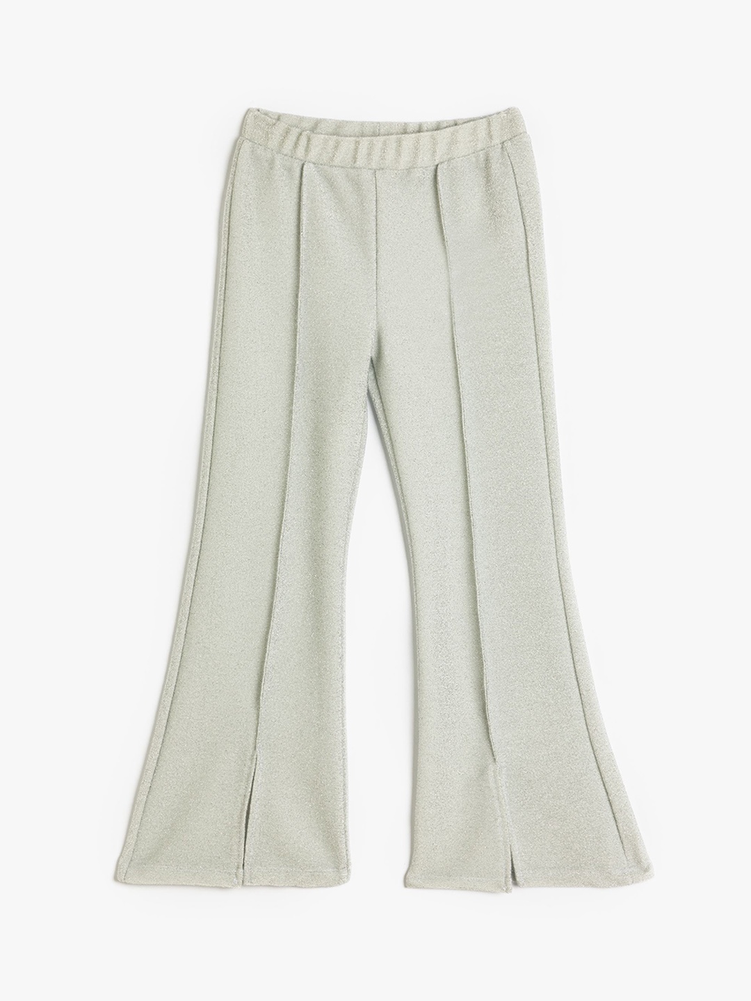 

Koton Girls Mid-Rise Bootcut Trousers, Grey