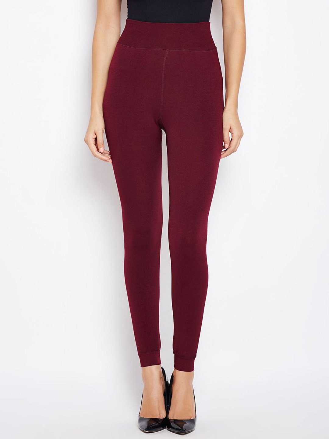 

Lebami Women Stretchable Thermal Bottoms, Maroon