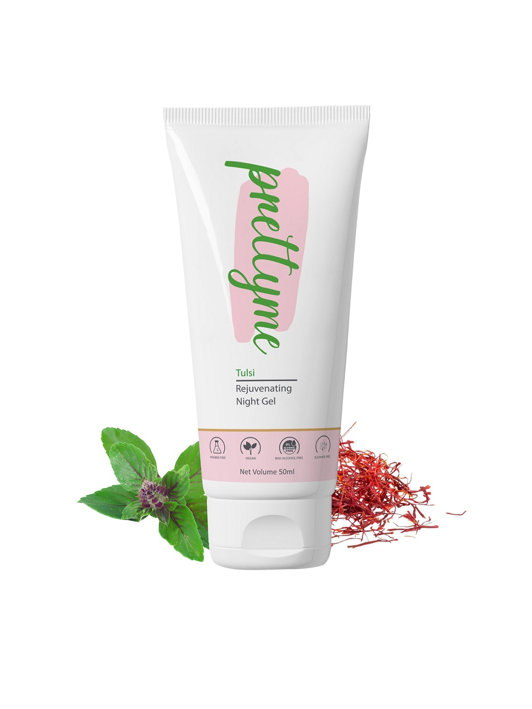 

Prettyme Tulsi Rejuvenating Anti Ageing & Hydration Night Cream - 50ml, Sea green