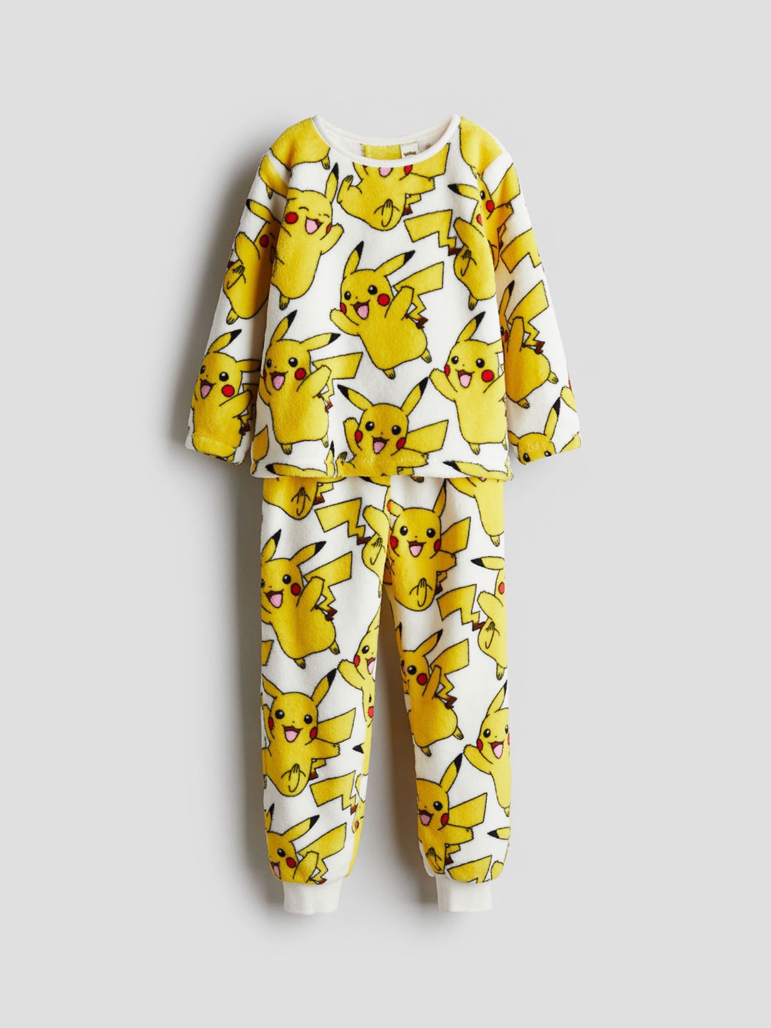 

H&M Boys Velour Pyjamas, White