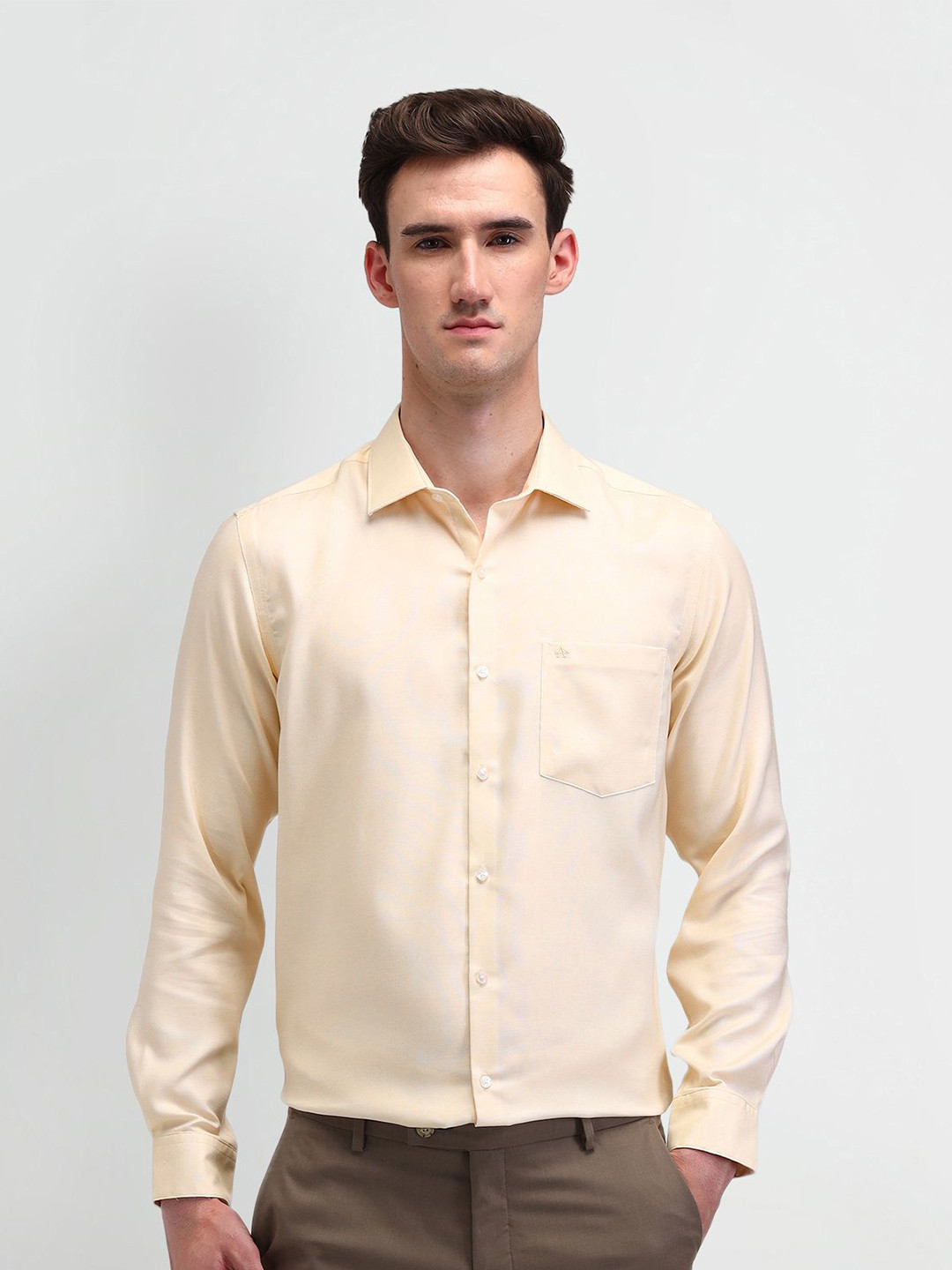 

Arrow Men Classic Opaque Formal Shirt, Beige