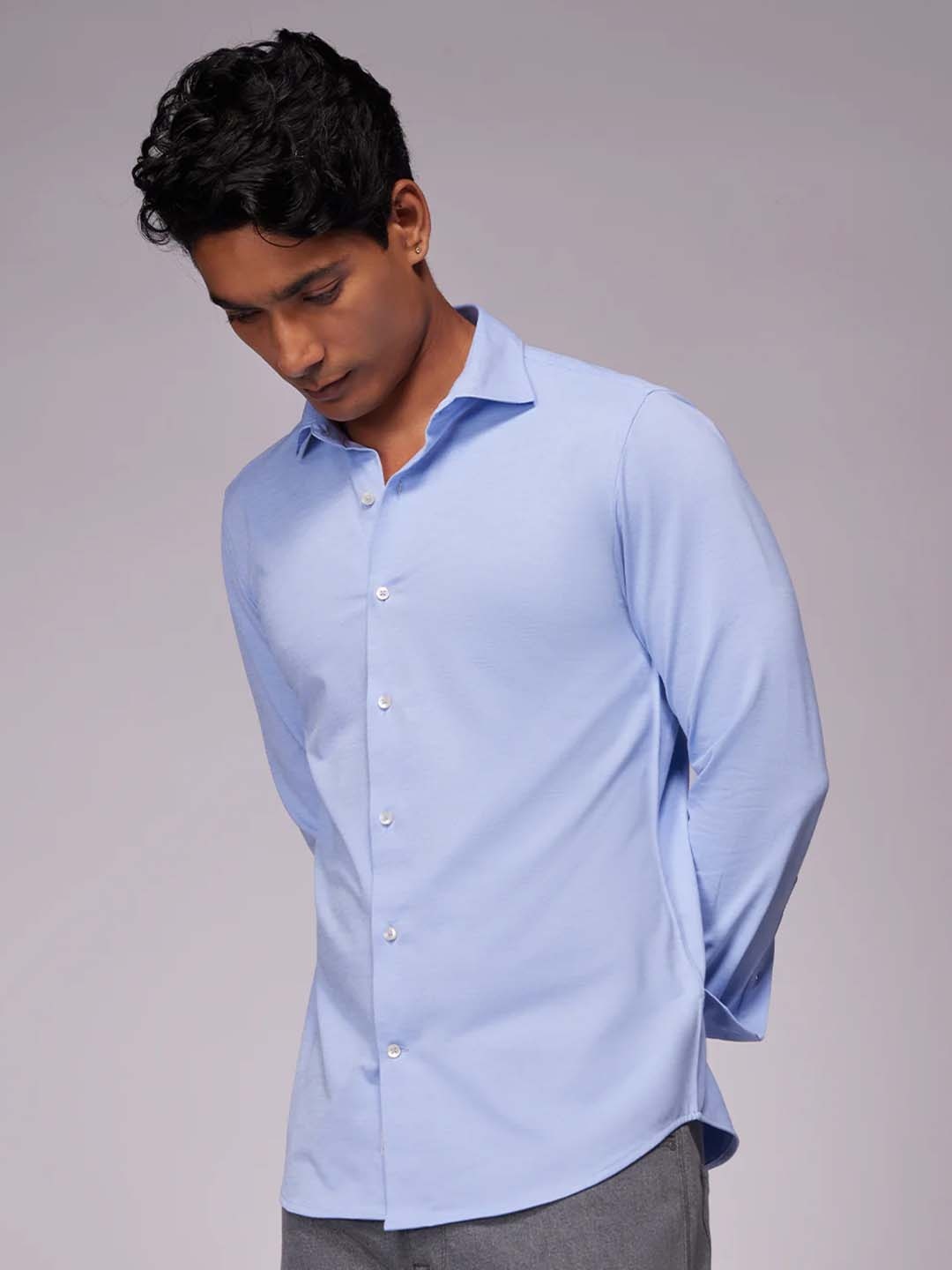 

Bombay Shirt Company Men Tailored Fit Opaque Casual Shirts, Blue