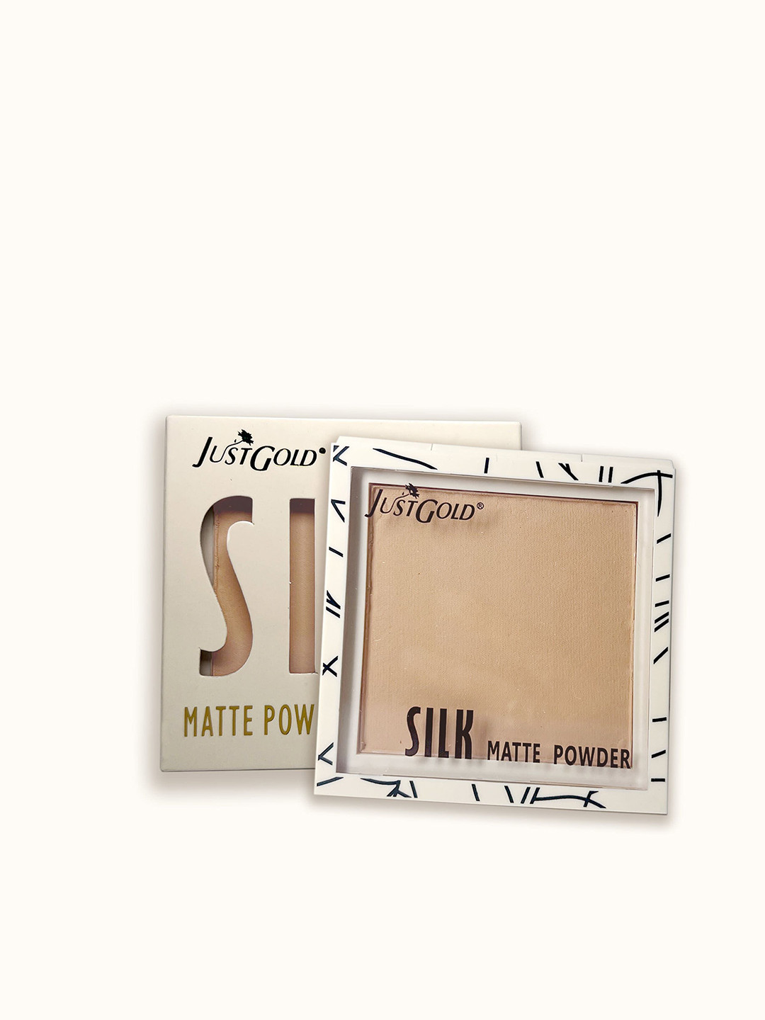 

JUSTGOLD Silk Matte Long Lasting Full Coverage Powder Foundation 15 g - Shade 04, Beige