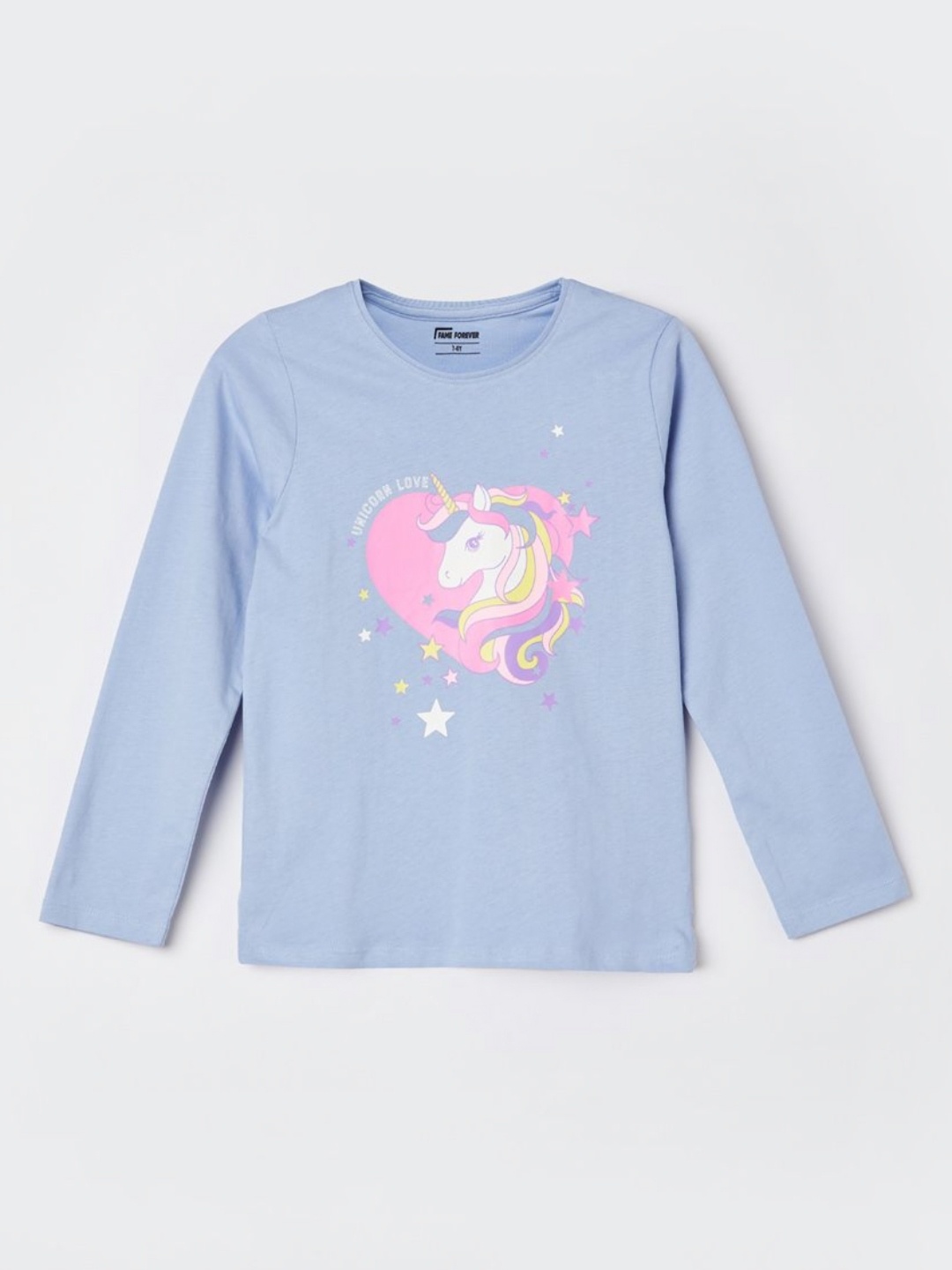 

Fame Forever by Lifestyle Girls Printed T-shirt, Blue