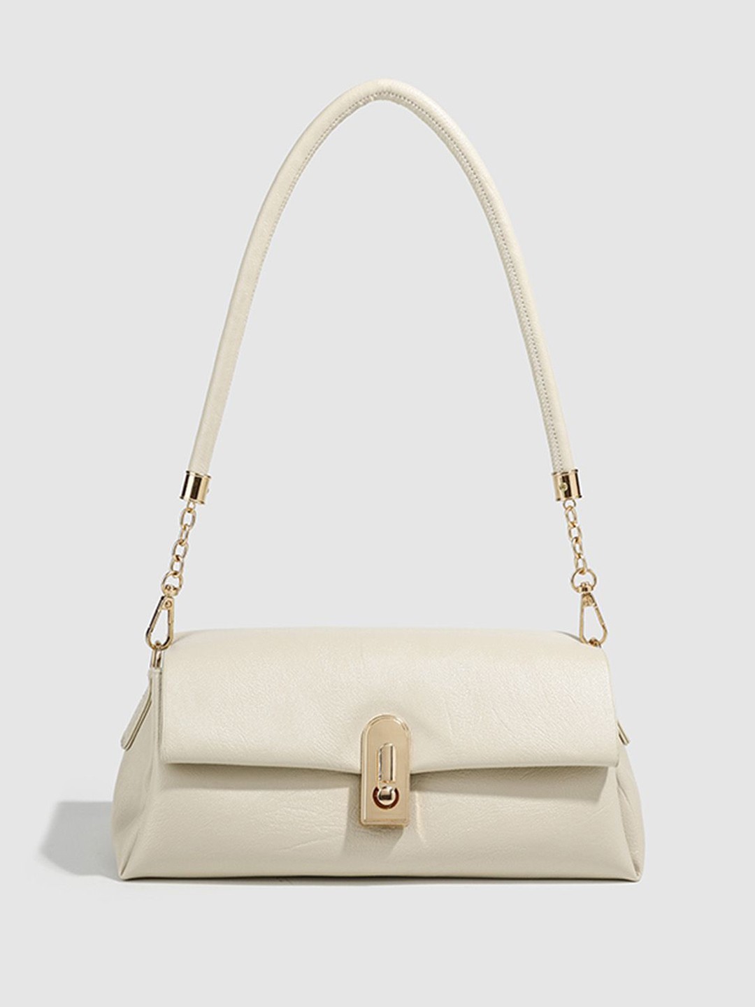 

RAVE PU Structured Shoulder Bag, White