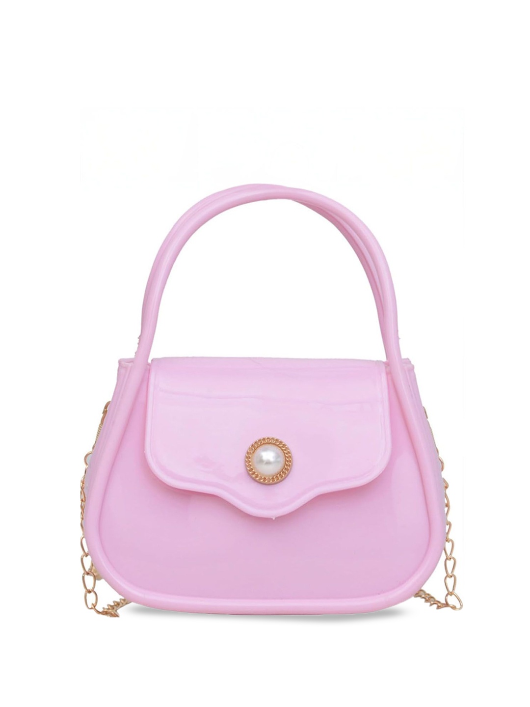 

StyleCast Checked Structured Sling Bag with, Pink