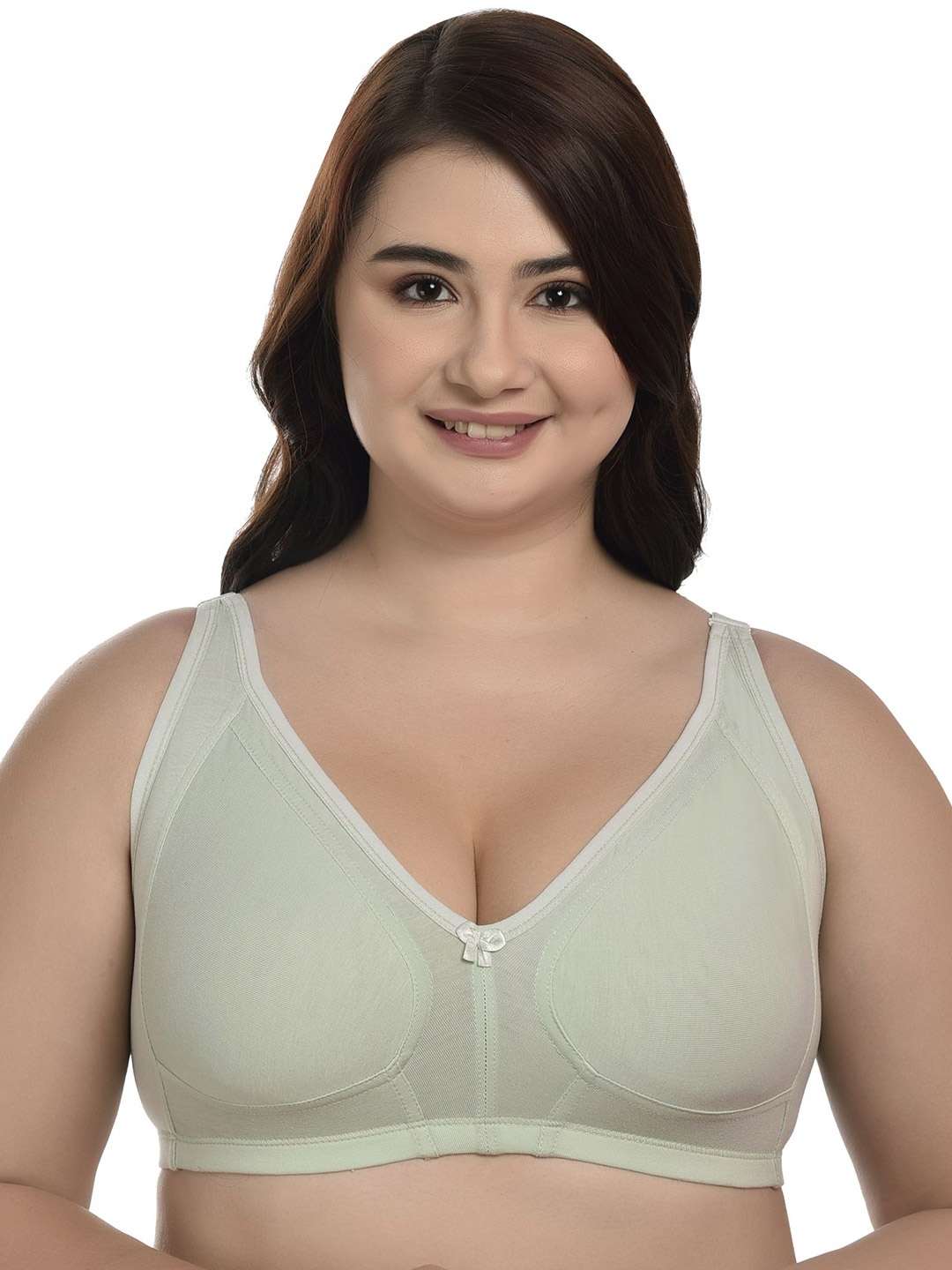 

elina Full Coverage Underwired Cut and Sew Minimizer Bra, Sea green