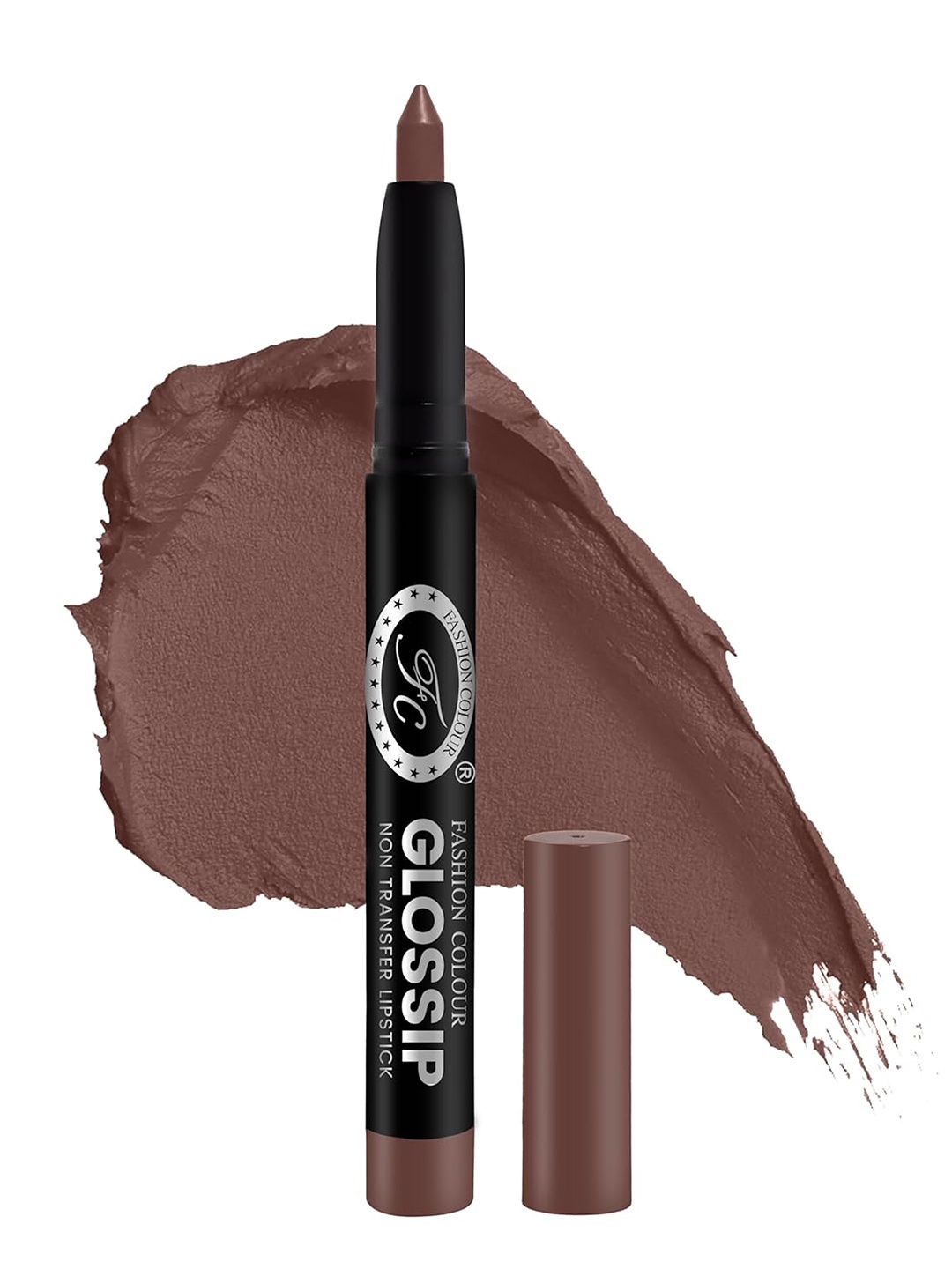 

Fashion Colour Glossip Non Transfer Matte Lip Crayon - 3g - Mulberry - 819, Brown
