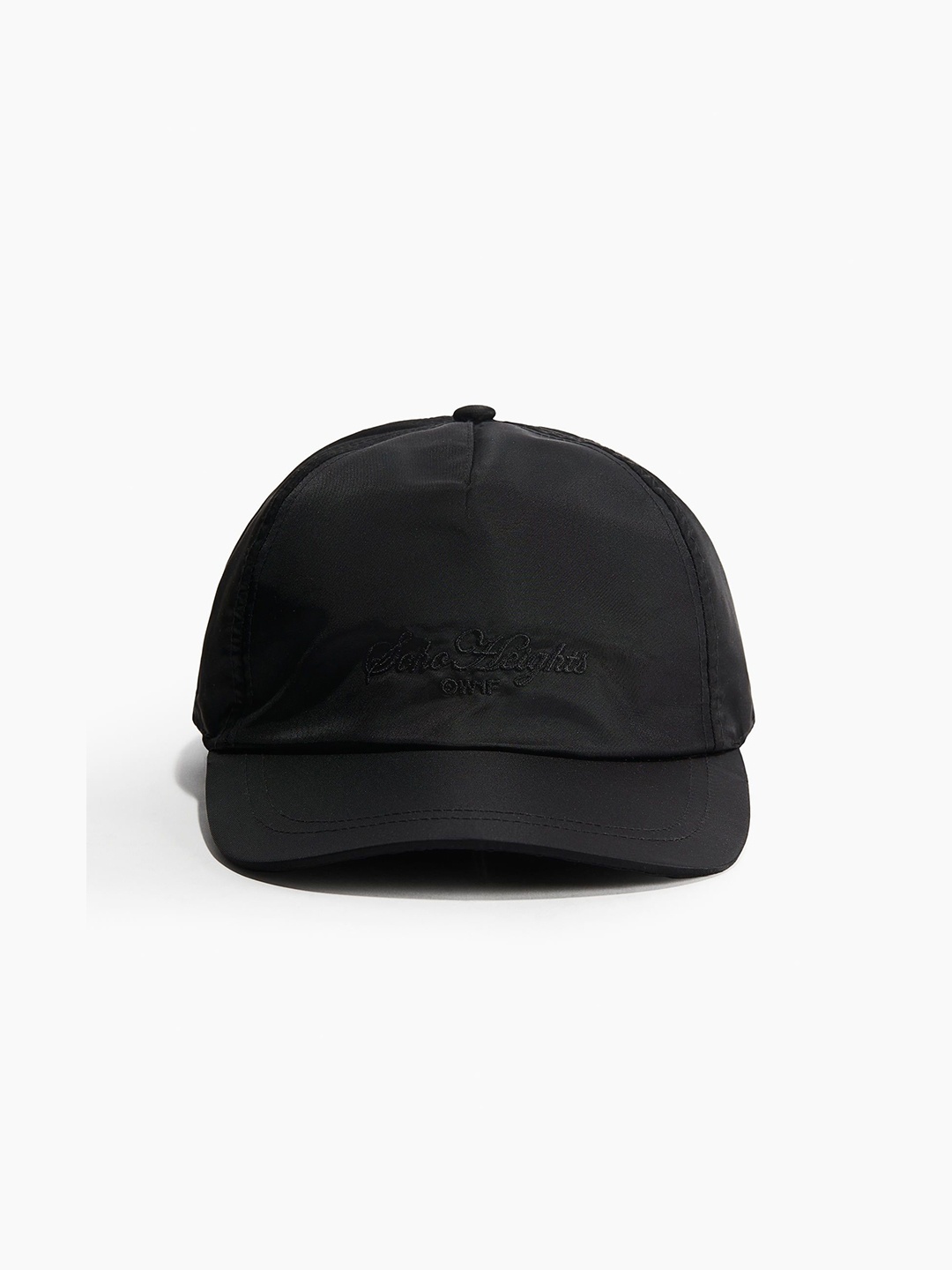 

H&M Embroidered-Motif Cap, Black