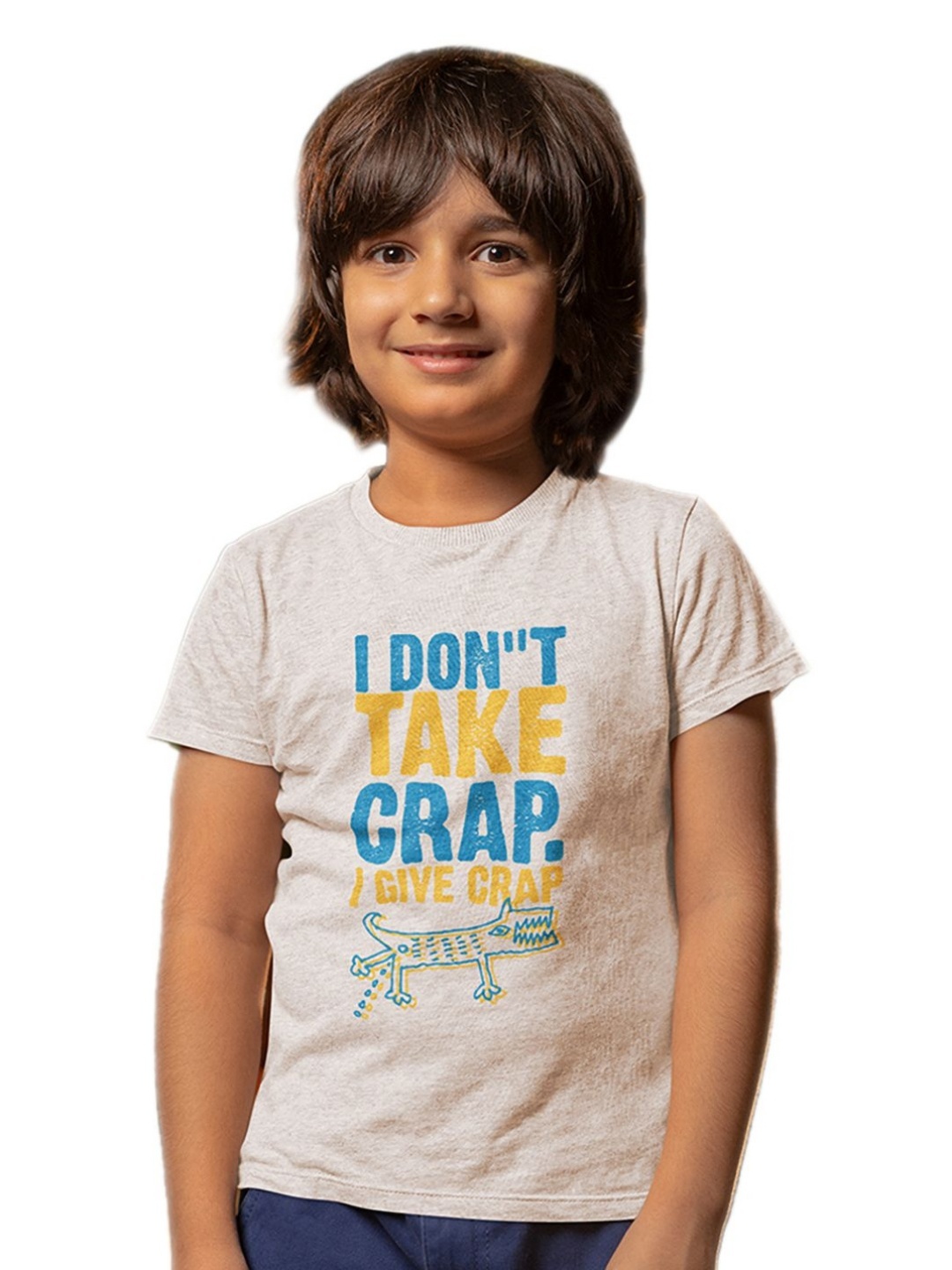 

Tantra Kids Typography Printed Applique T-shirt, White