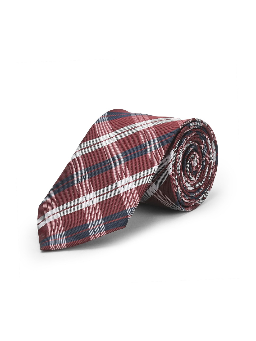 

Cazzano Men Checked Broad Tie, Maroon