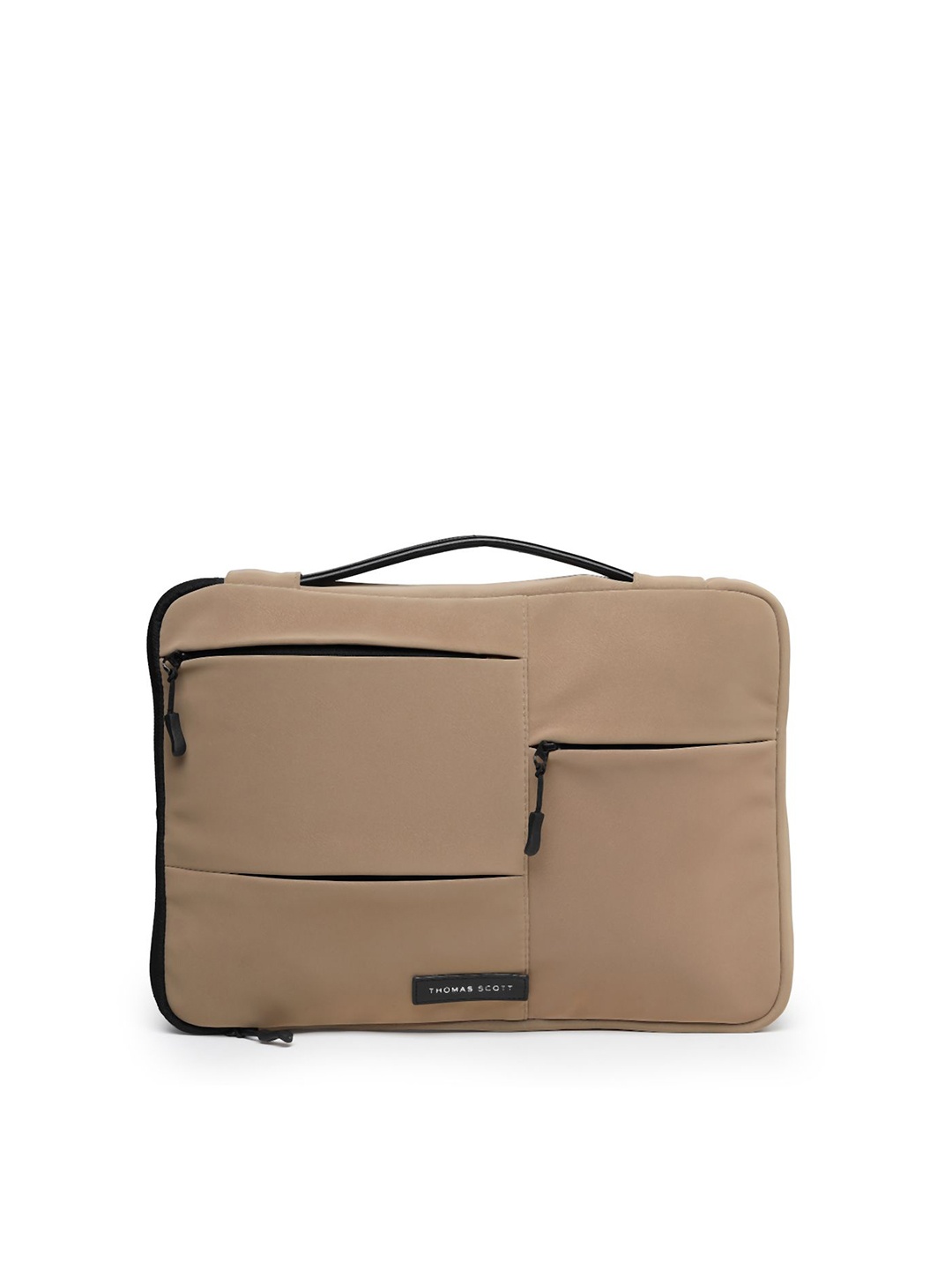 

Thomas Scott Men Textured Laptop Sleeve, Beige