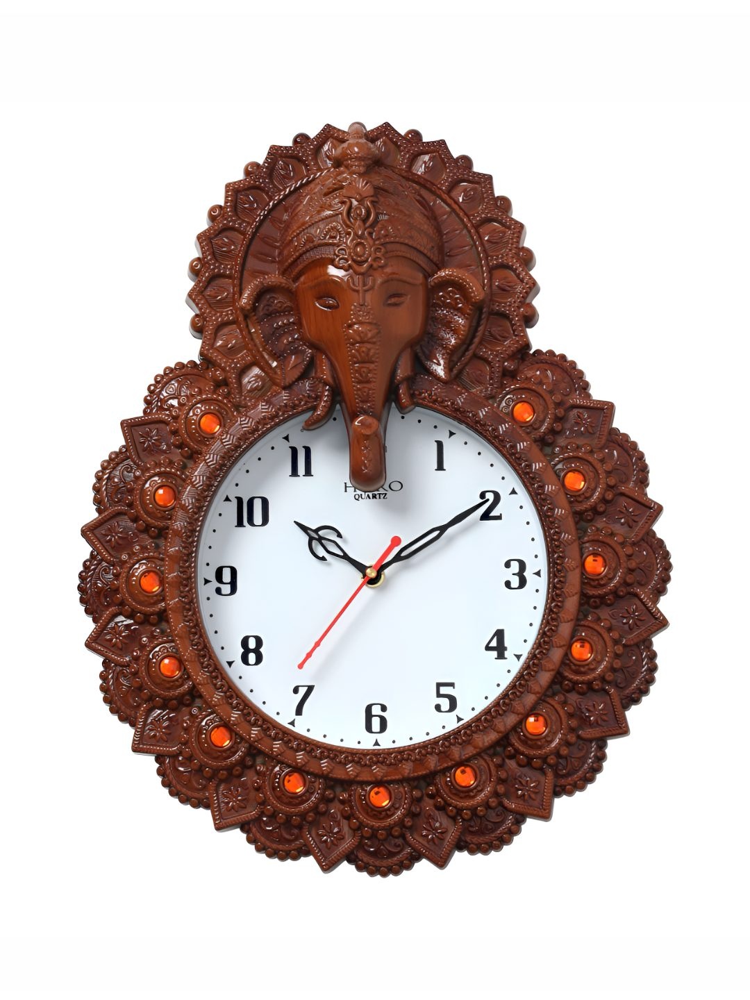 

Horo Brown & White Ganesh Printed Traditional Analogue Wall Clock