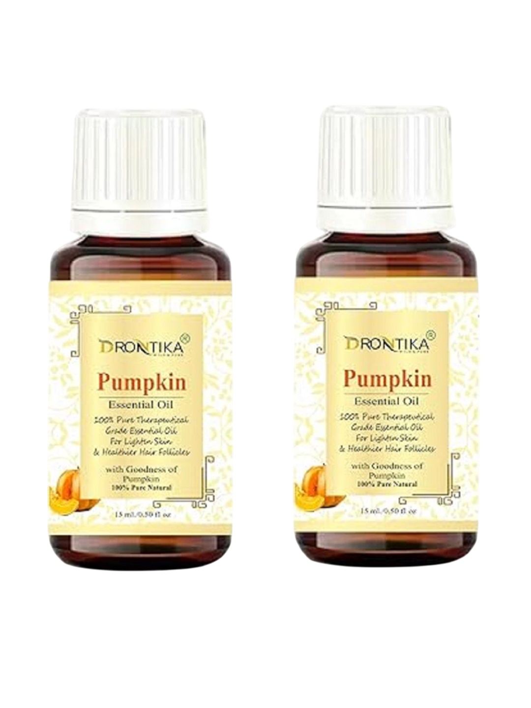 

DRONTIKA Set Of 2 Pure & Organic Pumpkin Seed Essential Oil - 15 ml Each, White