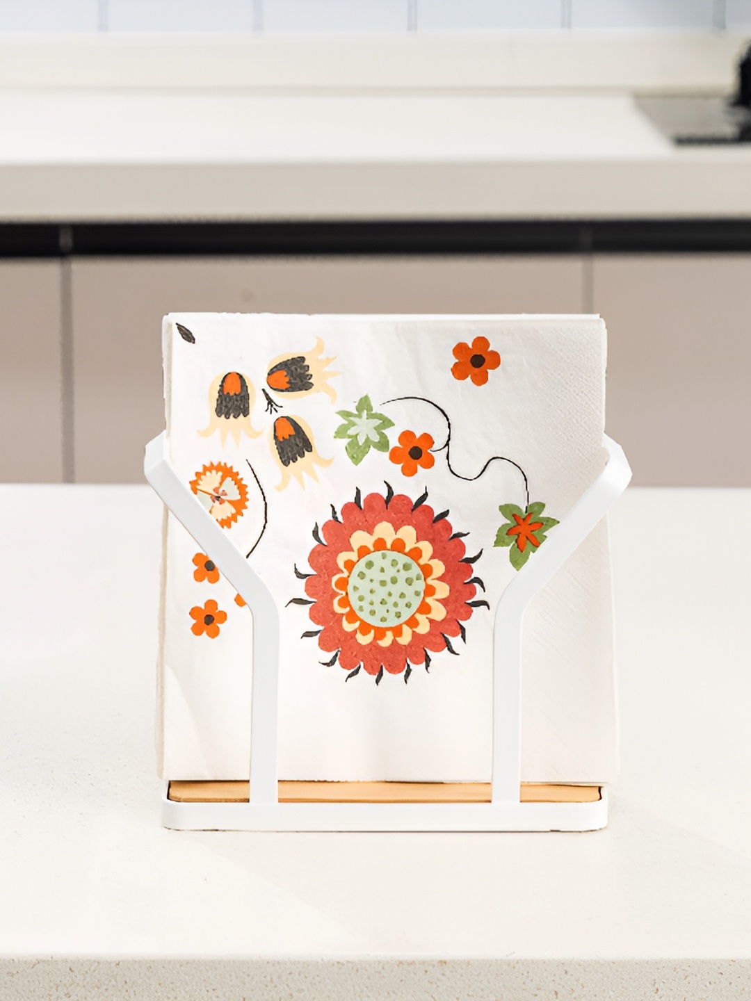 

Arhat Organizers White Tissue Paper Napkin Holder Organiser