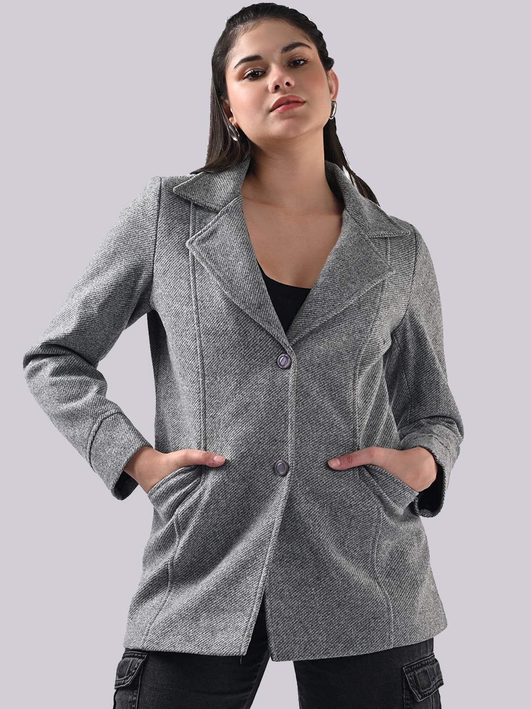 

Kraus Jeans Women Tailored Jacket, Grey