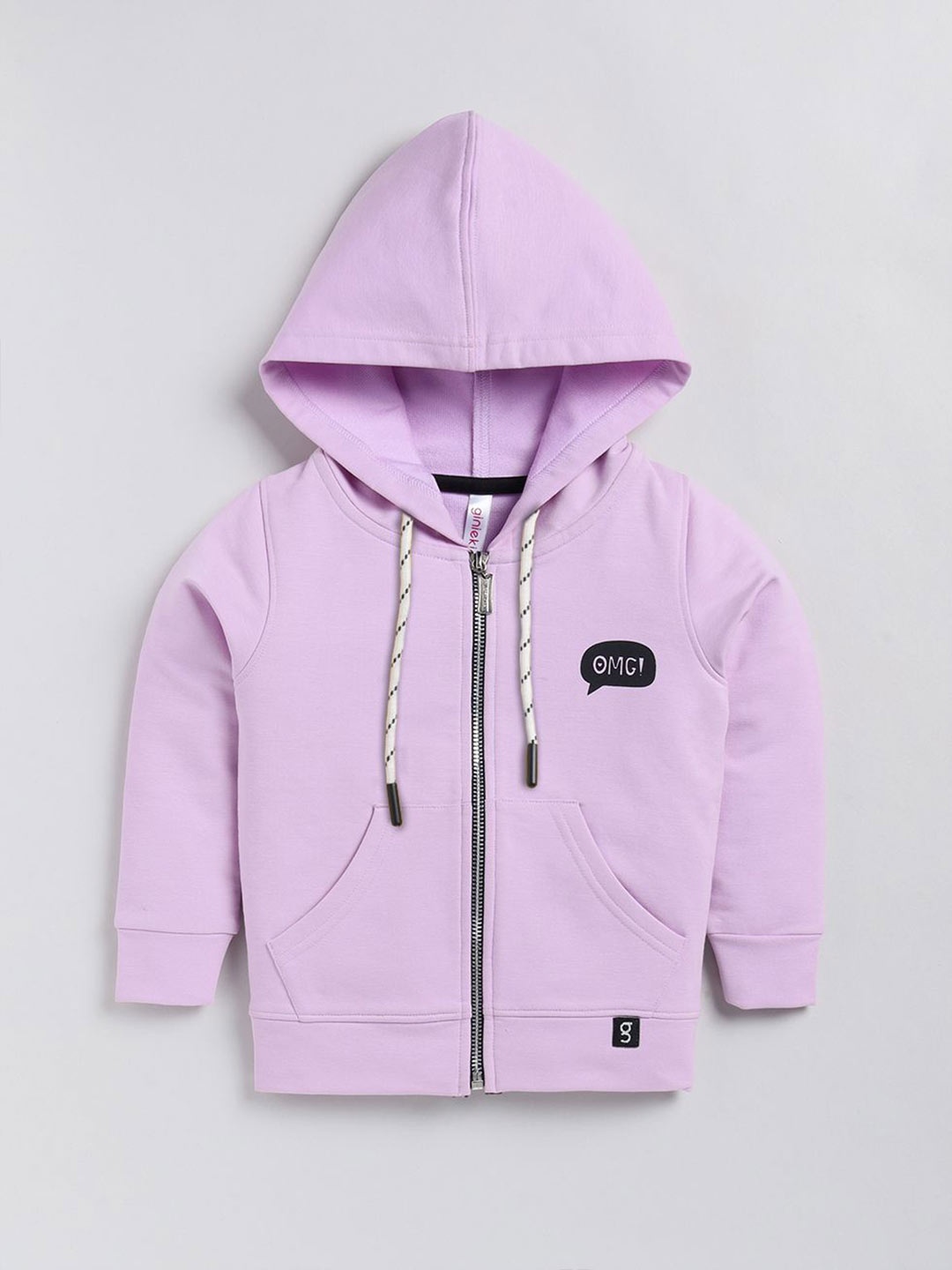 

Ginie Girls Cotton Hooded Long Sleeves Sweatshirt, Lavender