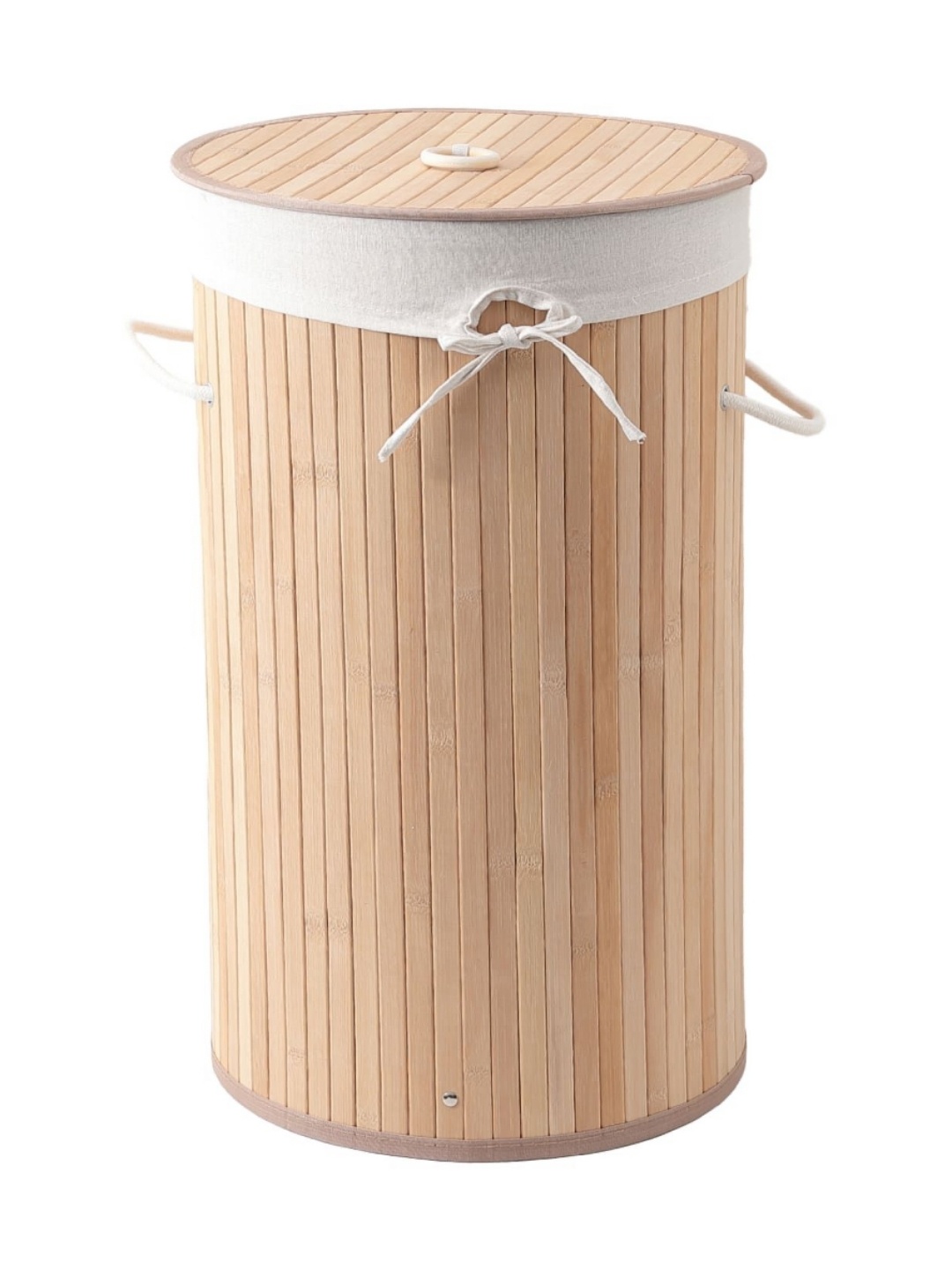 

MUSH Brown Bamboo Laundry Bag With Lid 72 L