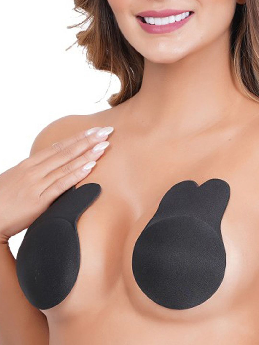 

Xivir Women Set of 1 Reusable Pushup Breast Lift Stick-On Lingerie accessories, Black