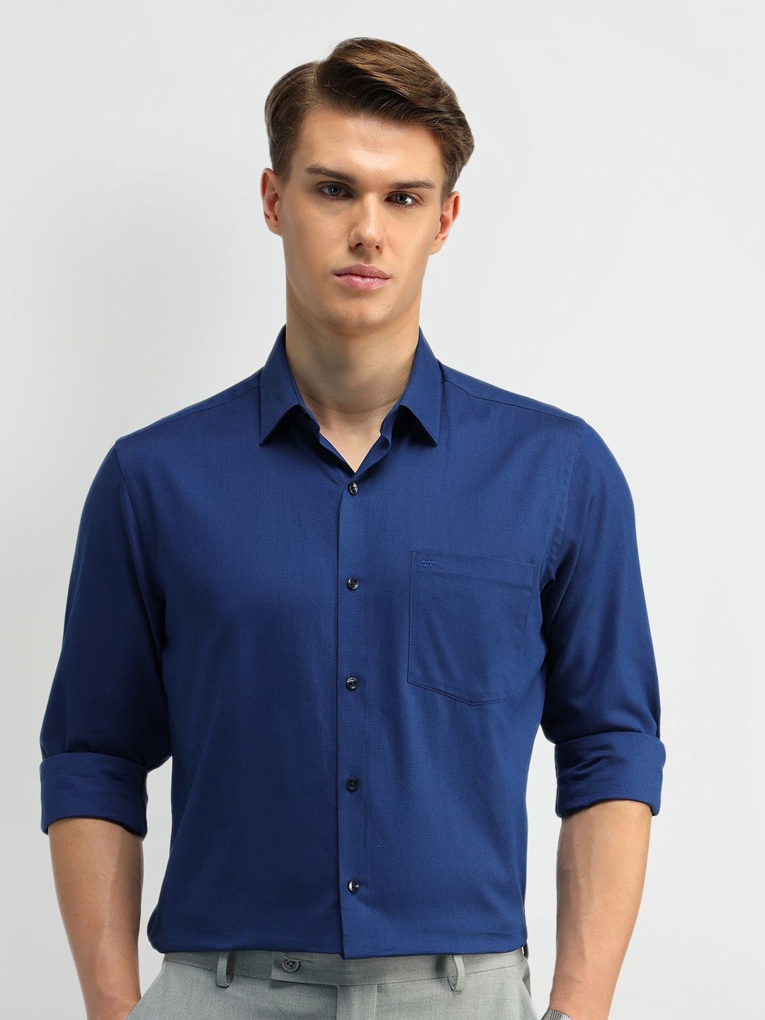 

Arrow Men Classic Opaque Formal Shirt, Blue